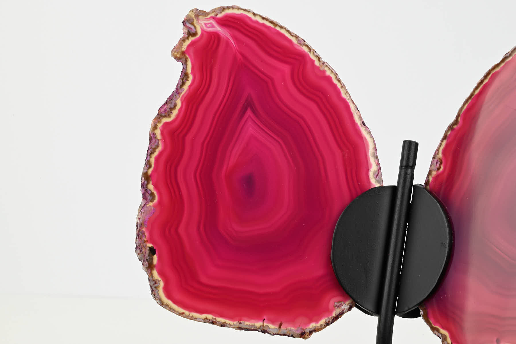 Pink Agate Butterfly on Stand - 0.50kg and 20cm Tall - #BUPINK-10014