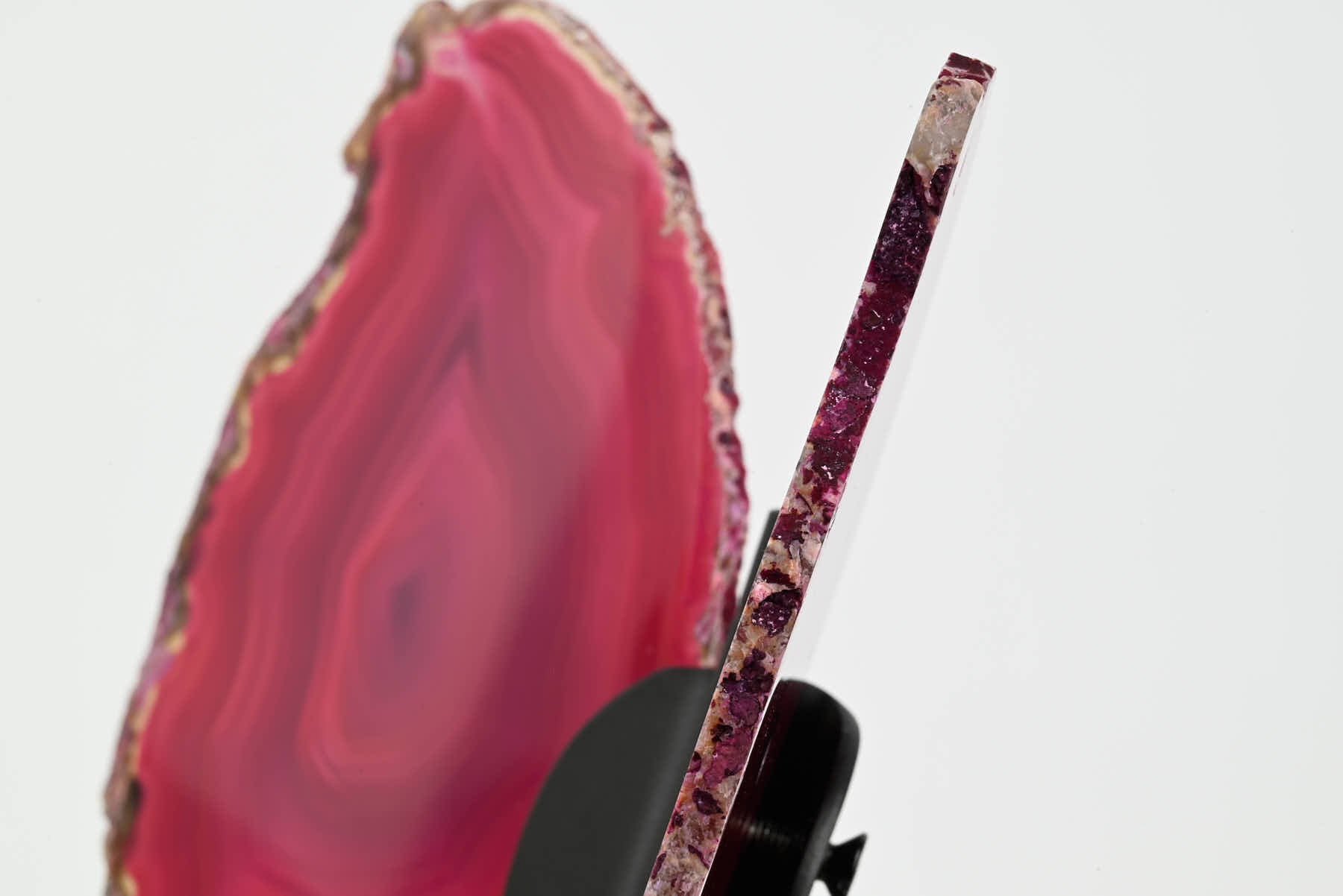 Pink Agate Butterfly on Stand - 0.50kg and 20cm Tall - #BUPINK-10014