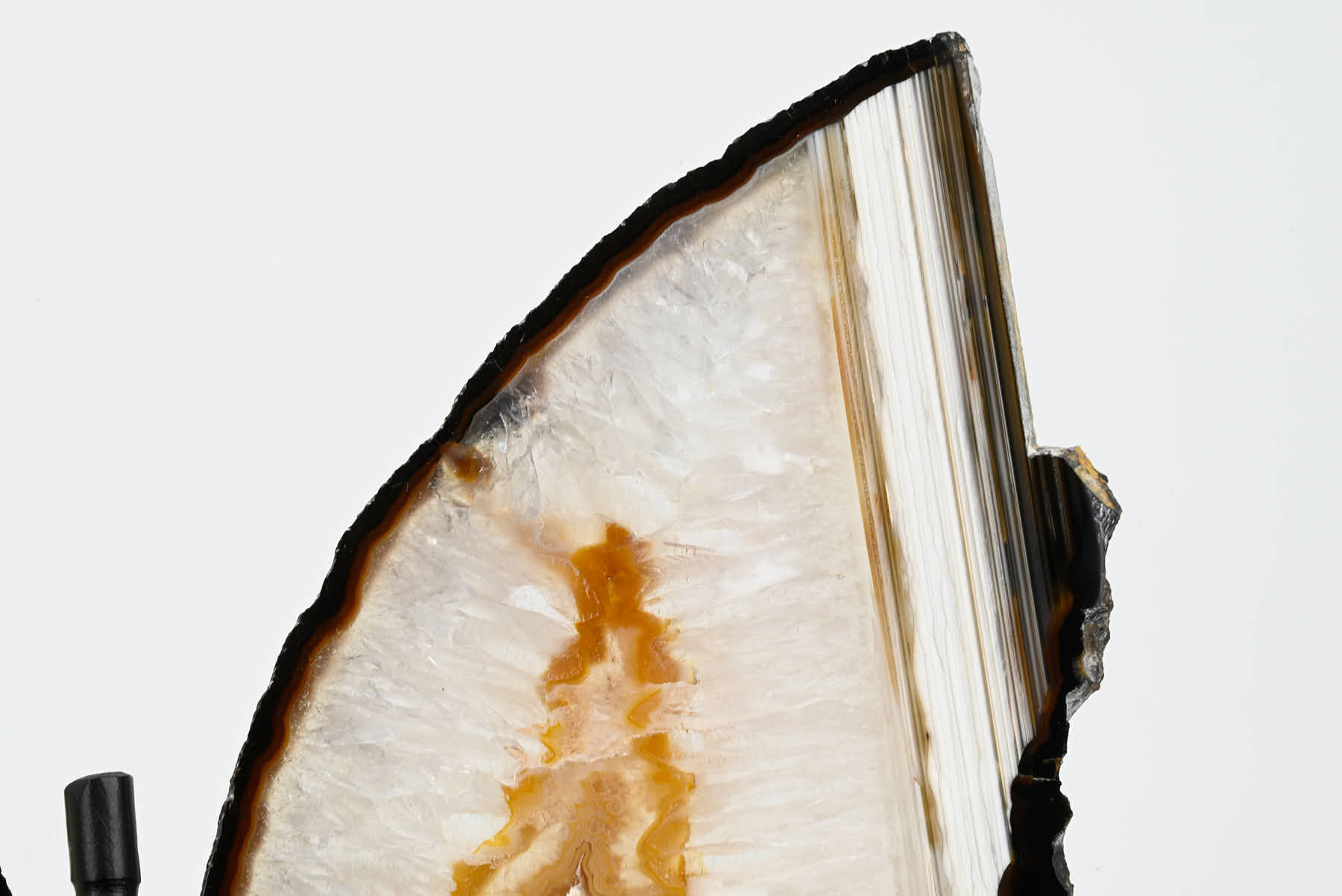 Natural Agate Butterfly on Stand - 0.59kg and 22cm Tall - #BUNATU-10016