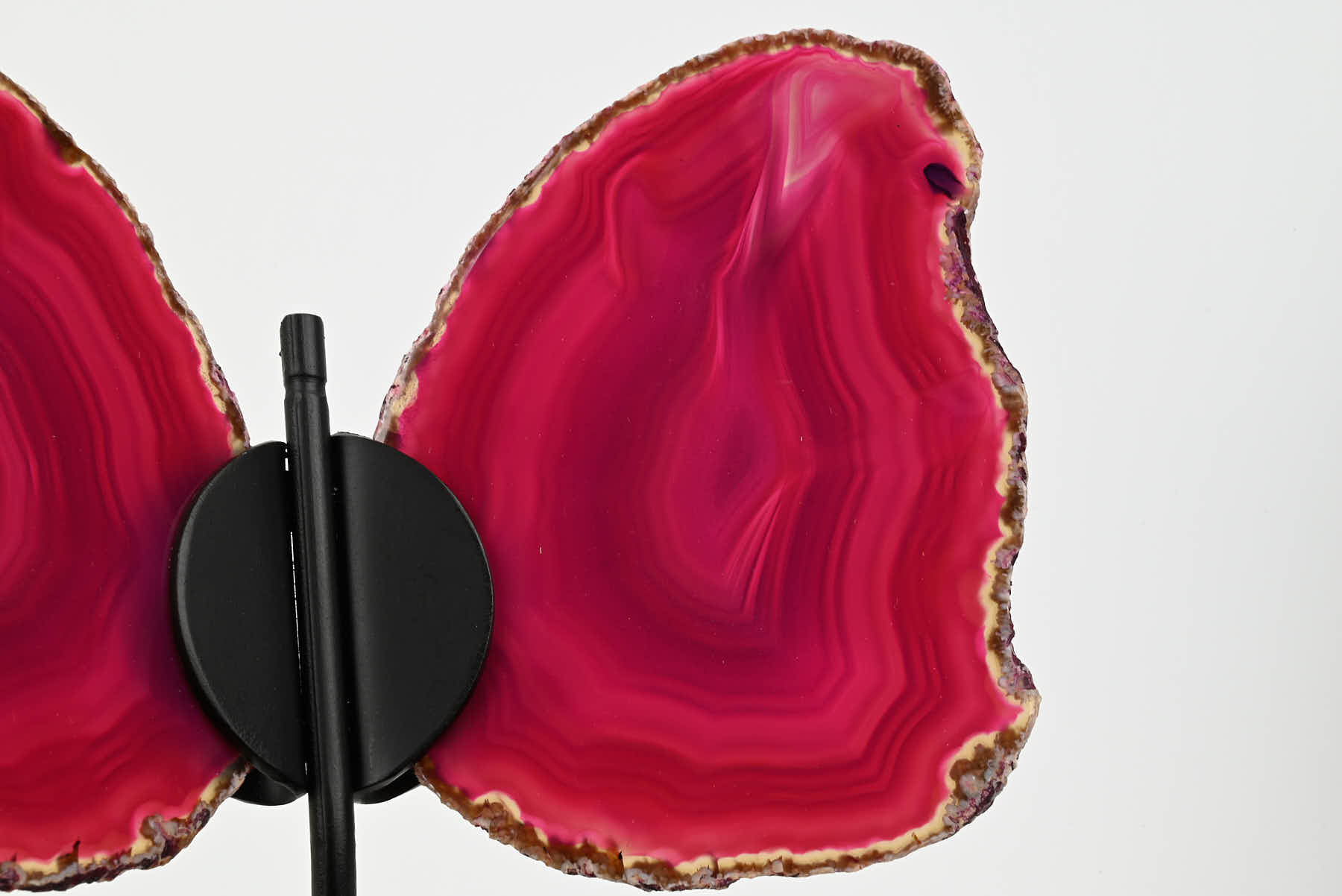 Pink Agate Butterfly on Stand - 0.50kg and 20cm Tall - #BUPINK-10013