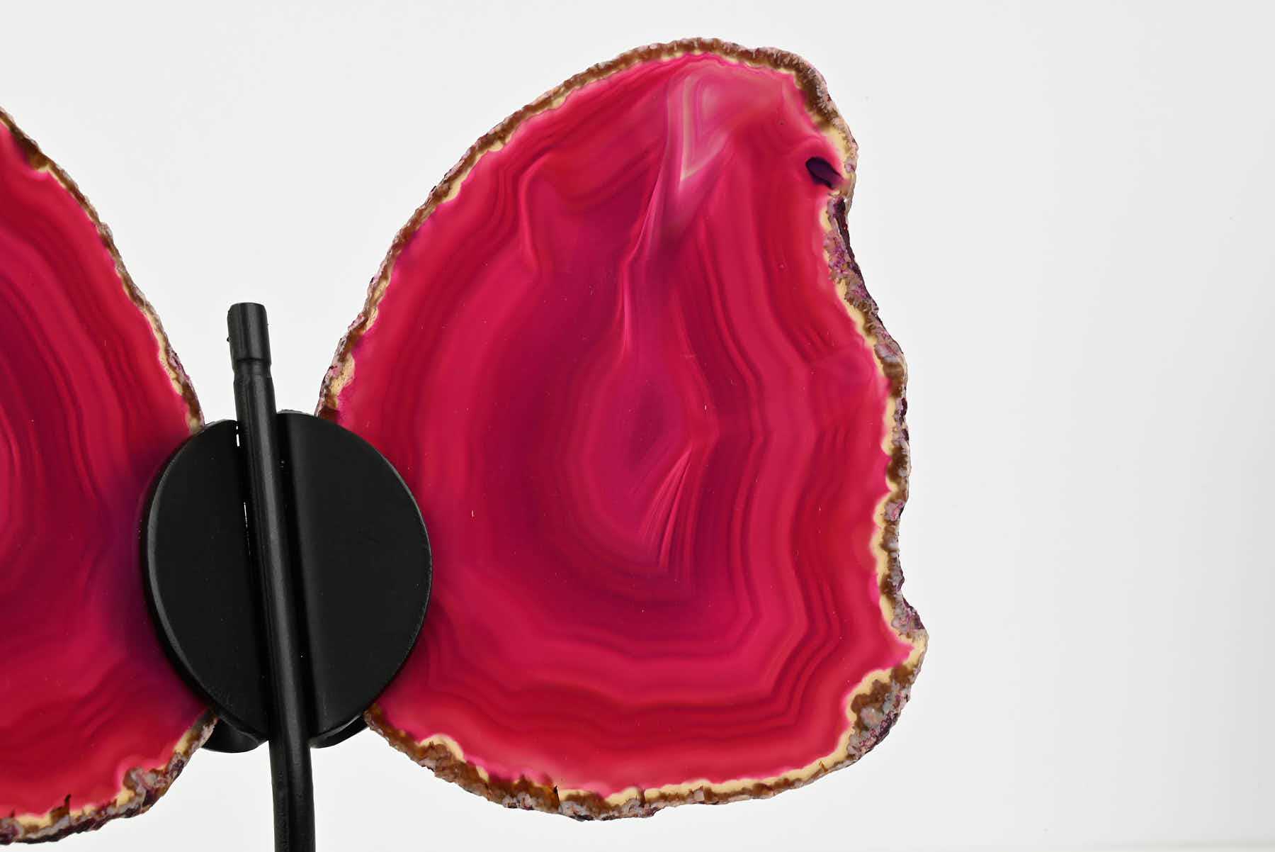 Pink Agate Butterfly on Stand - 0.50kg and 20cm Tall - #BUPINK-10013