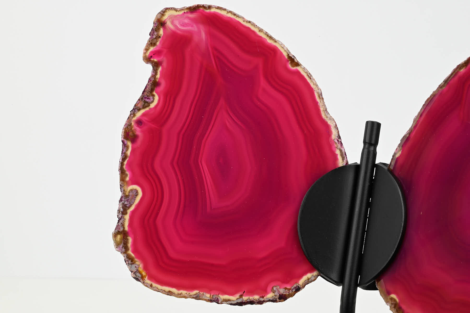 Pink Agate Butterfly on Stand - 0.50kg and 20cm Tall - #BUPINK-10013