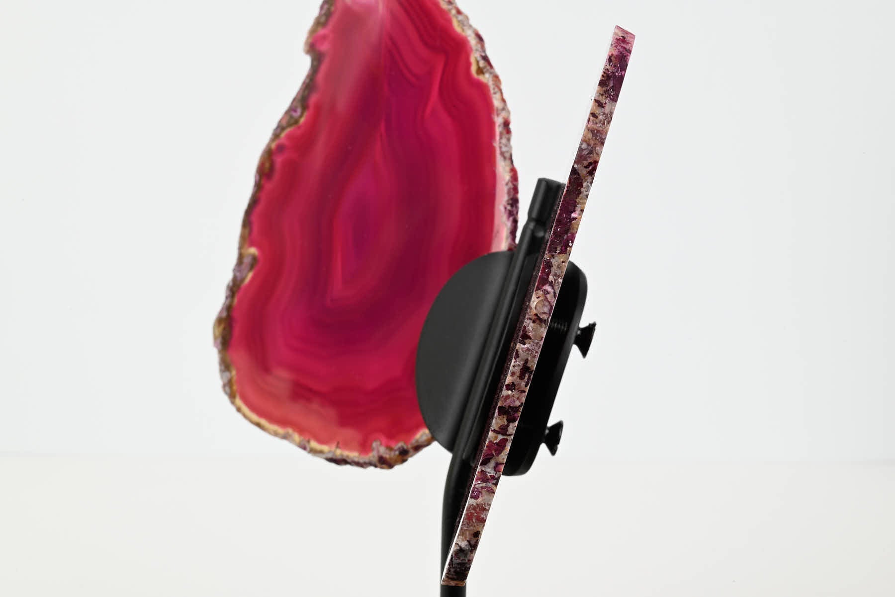 Pink Agate Butterfly on Stand - 0.50kg and 20cm Tall - #BUPINK-10013