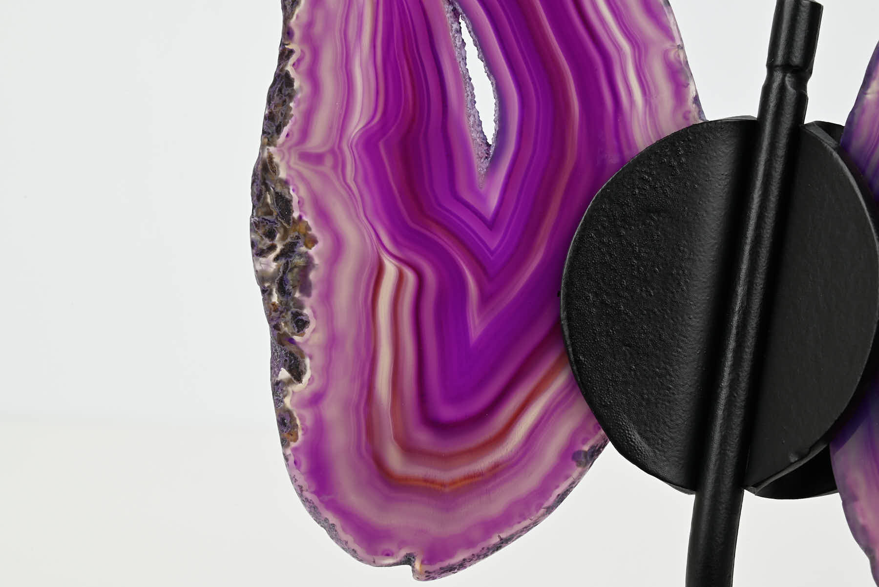 Purple Agate Butterfly on Stand - 0.39kg and 20cm Tall - #BUPURP-10010