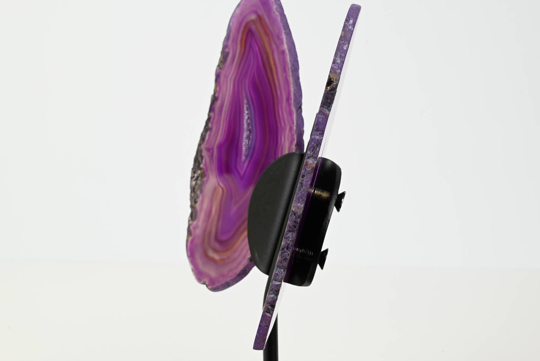 Purple Agate Butterfly on Stand - 0.39kg and 20cm Tall - #BUPURP-10010