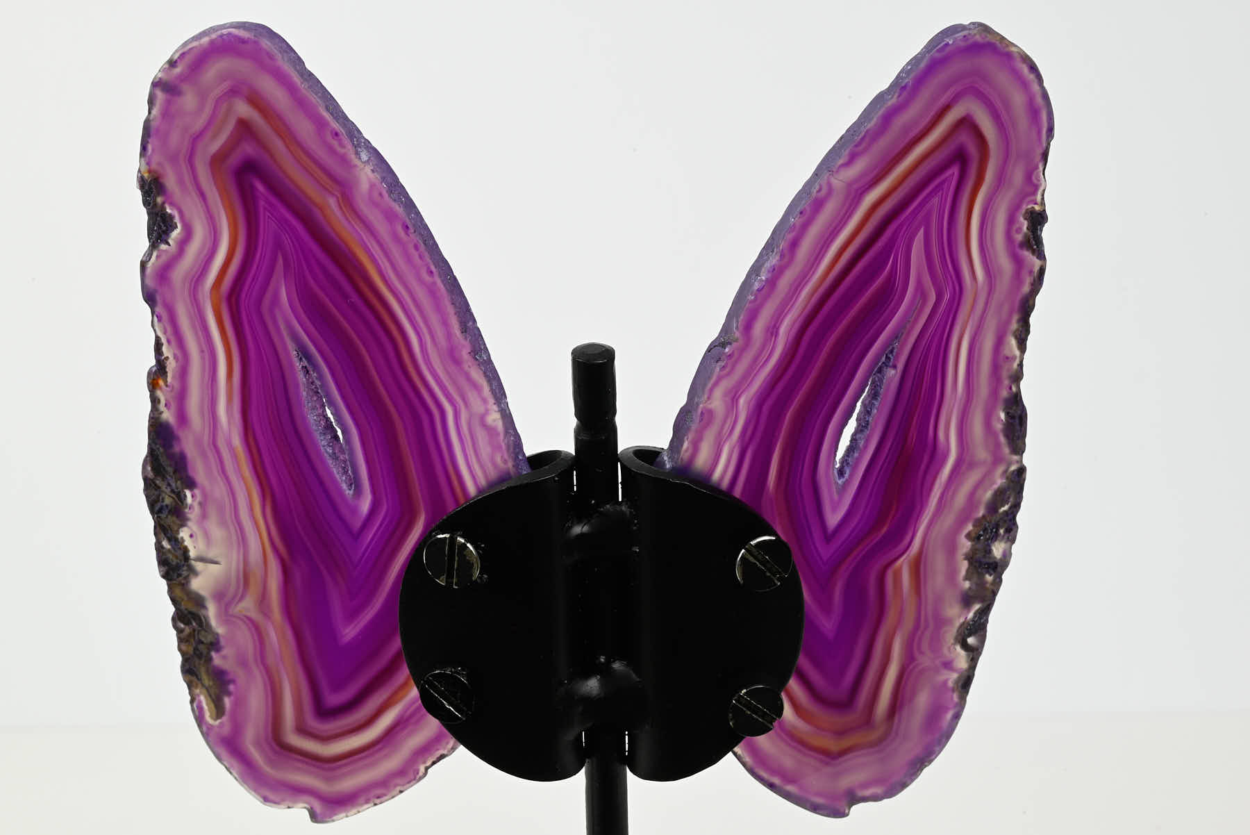 Purple Agate Butterfly on Stand - 0.39kg and 20cm Tall - #BUPURP-10010