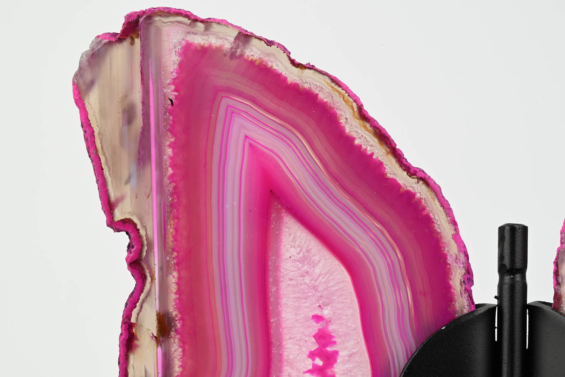 Pink Agate Butterfly on Stand - 0.76kg and 20cm Tall - #BUPINK-10012