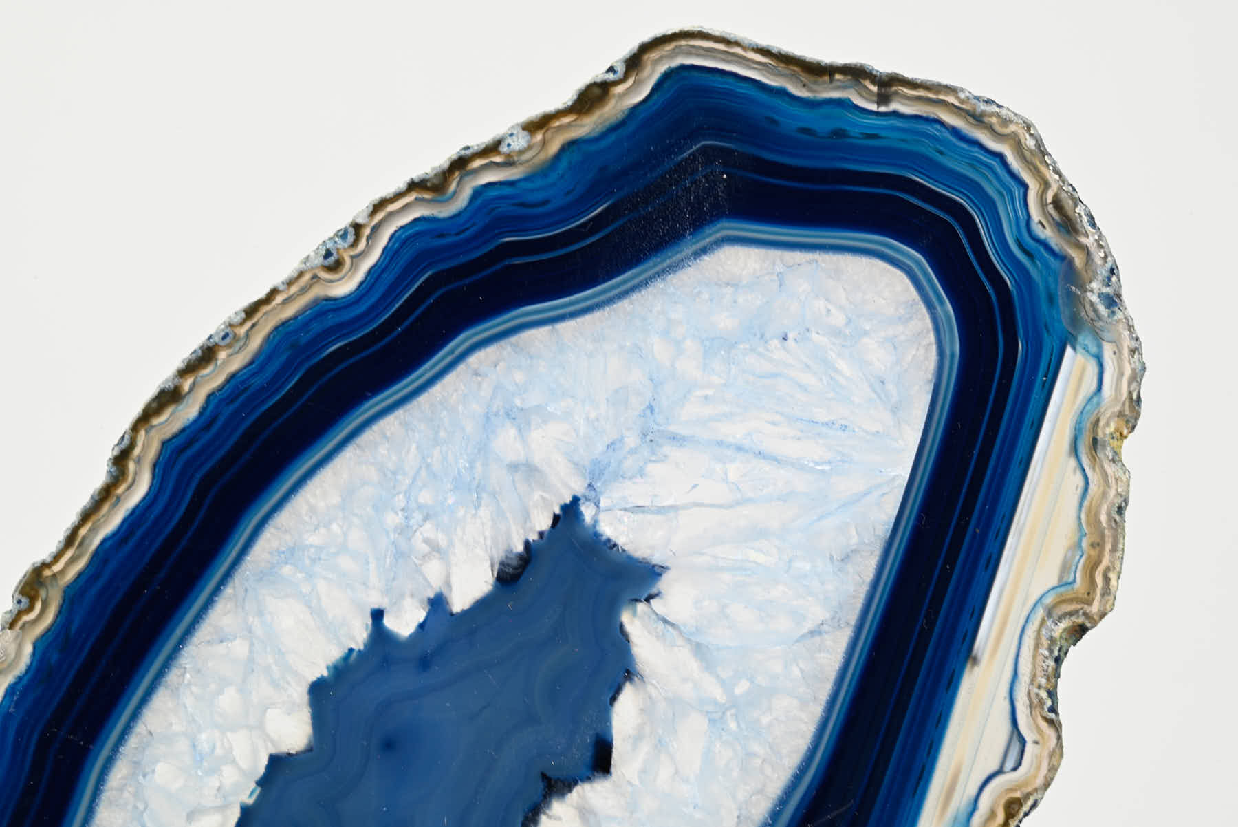 Blue Agate Butterfly on Stand - 0.72kg and 28cm Tall - #BUBLUE-10005