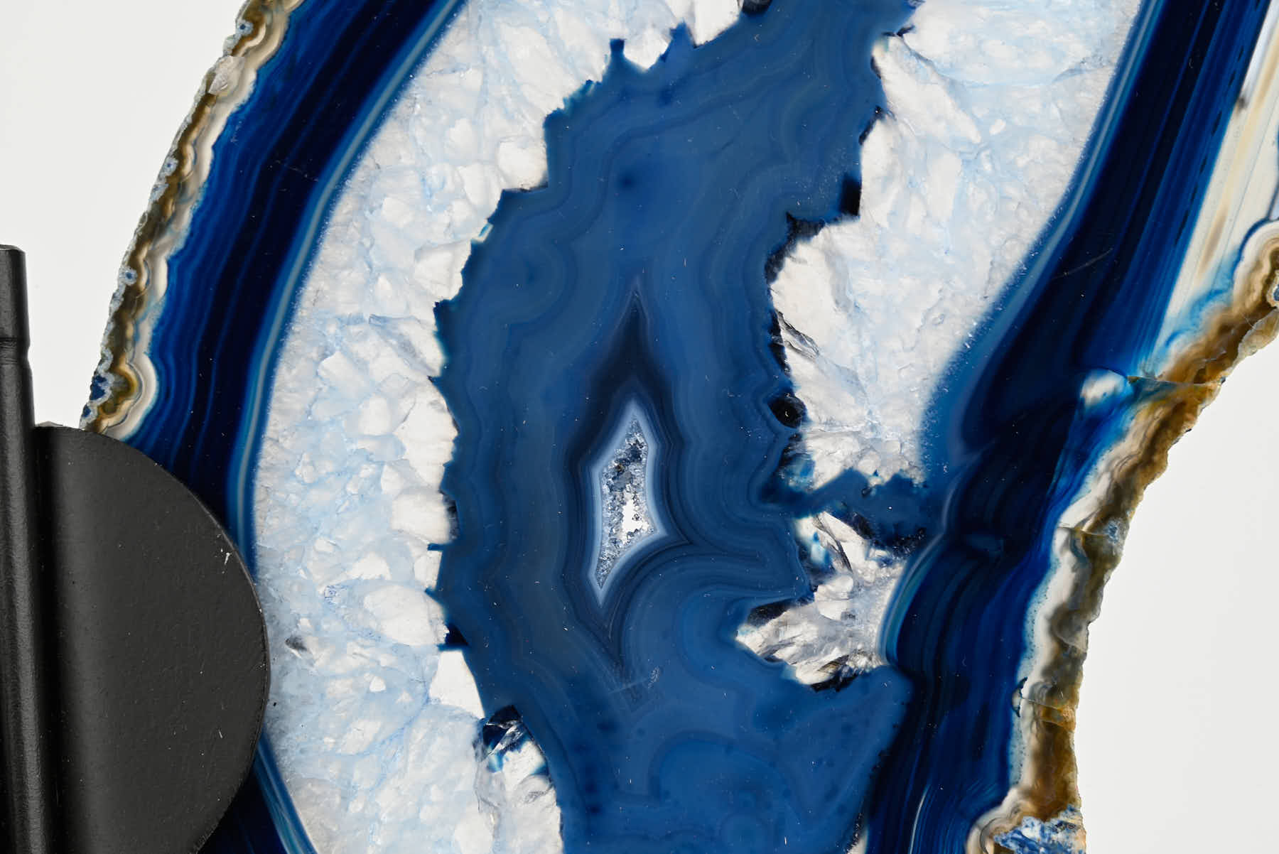 Blue Agate Butterfly on Stand - 0.72kg and 28cm Tall - #BUBLUE-10005