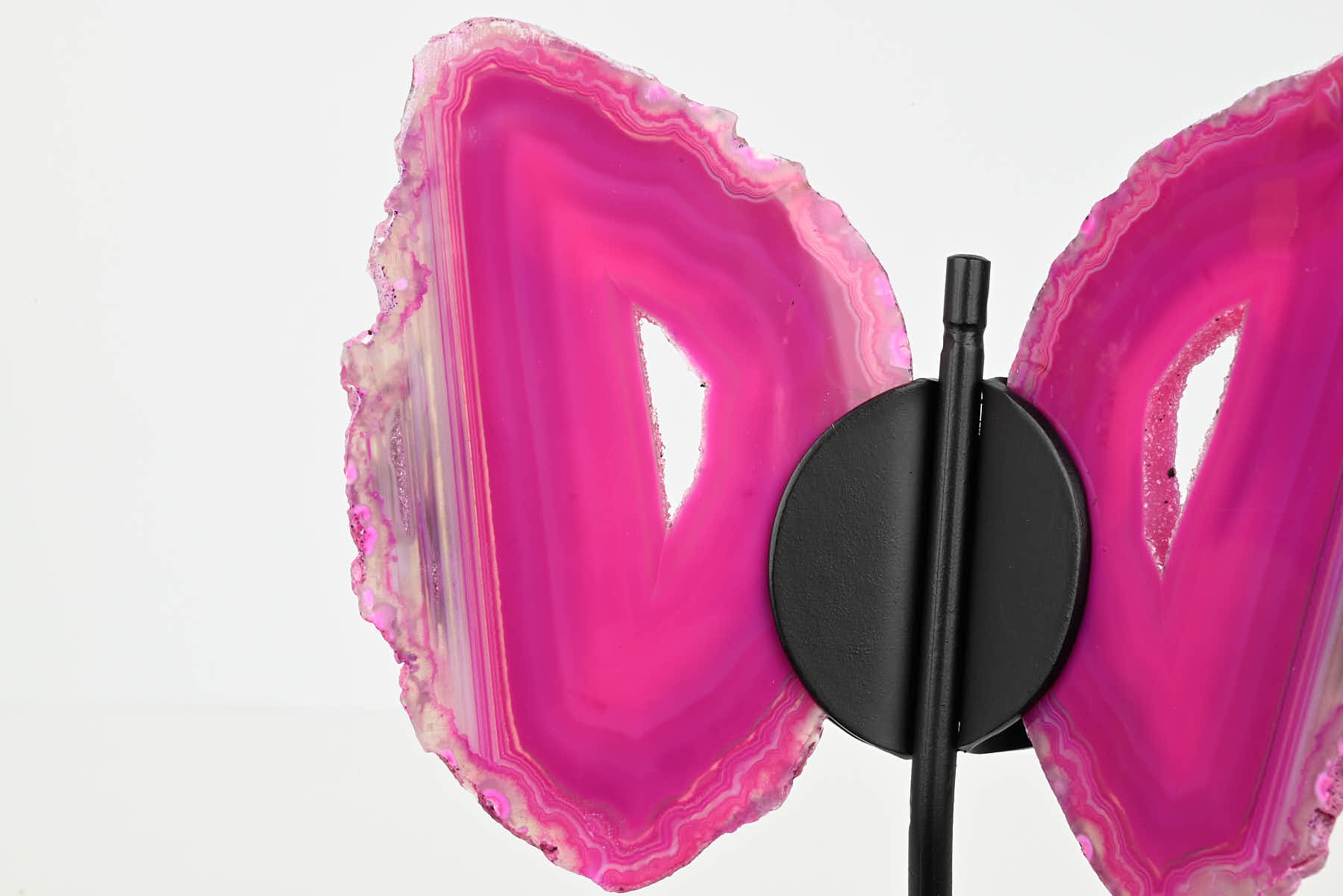 Pink Agate Butterfly on Stand - 0.41kg and 19cm Tall - #BUPINK-10016