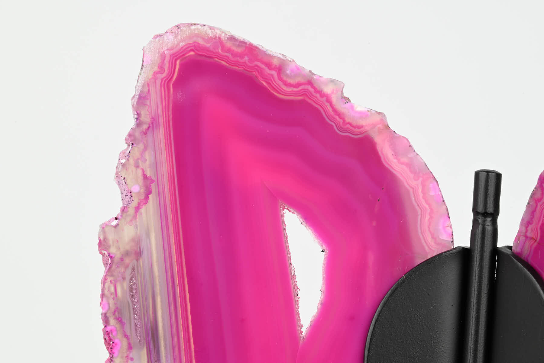Pink Agate Butterfly on Stand - 0.41kg and 19cm Tall - #BUPINK-10016