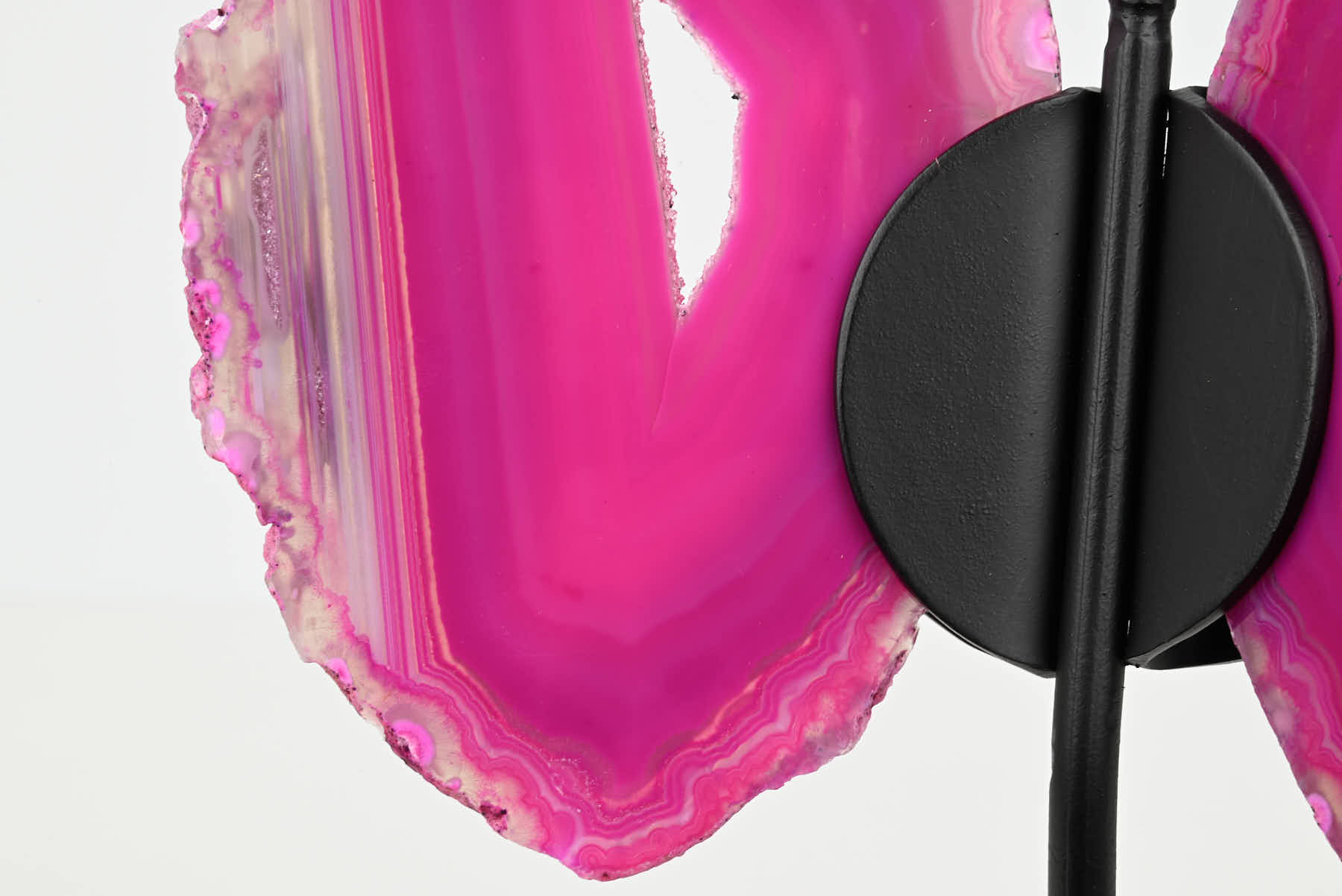 Pink Agate Butterfly on Stand - 0.41kg and 19cm Tall - #BUPINK-10016
