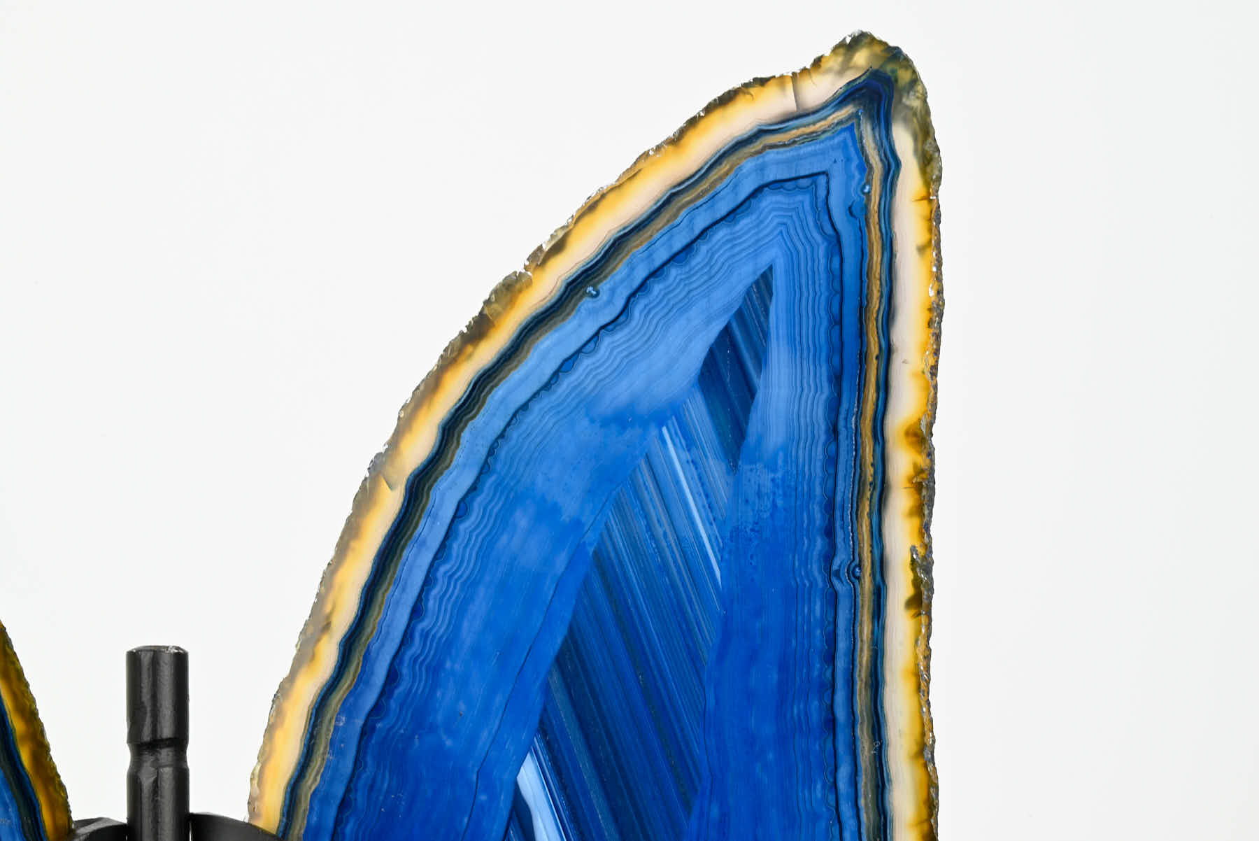 Blue Agate Butterfly on Stand - 0.51kg and 21cm Tall - #BUBLUE-10015