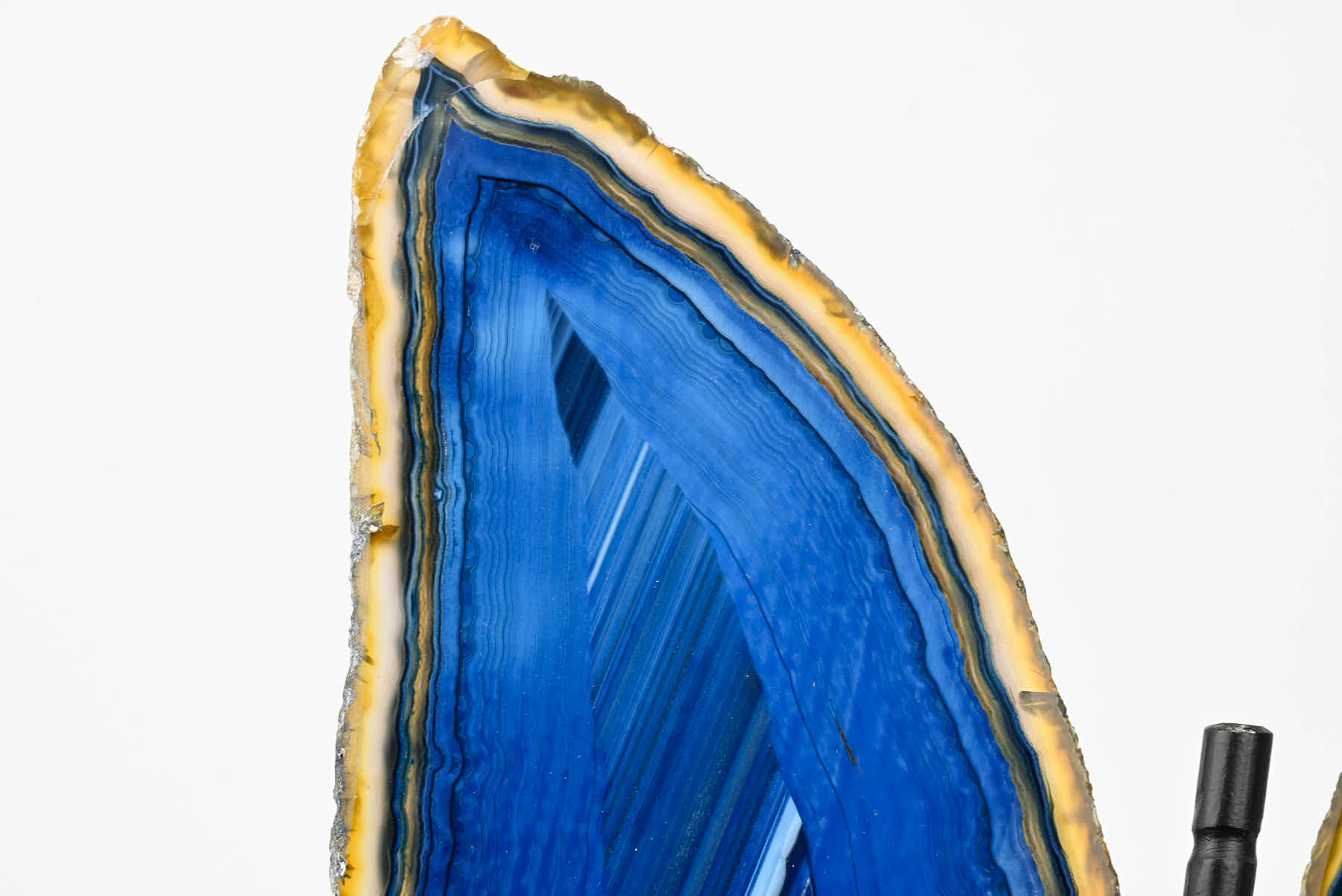Blue Agate Butterfly on Stand - 0.51kg and 21cm Tall - #BUBLUE-10015