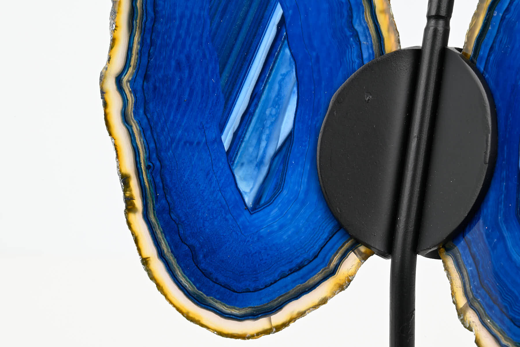 Blue Agate Butterfly on Stand - 0.51kg and 21cm Tall - #BUBLUE-10015