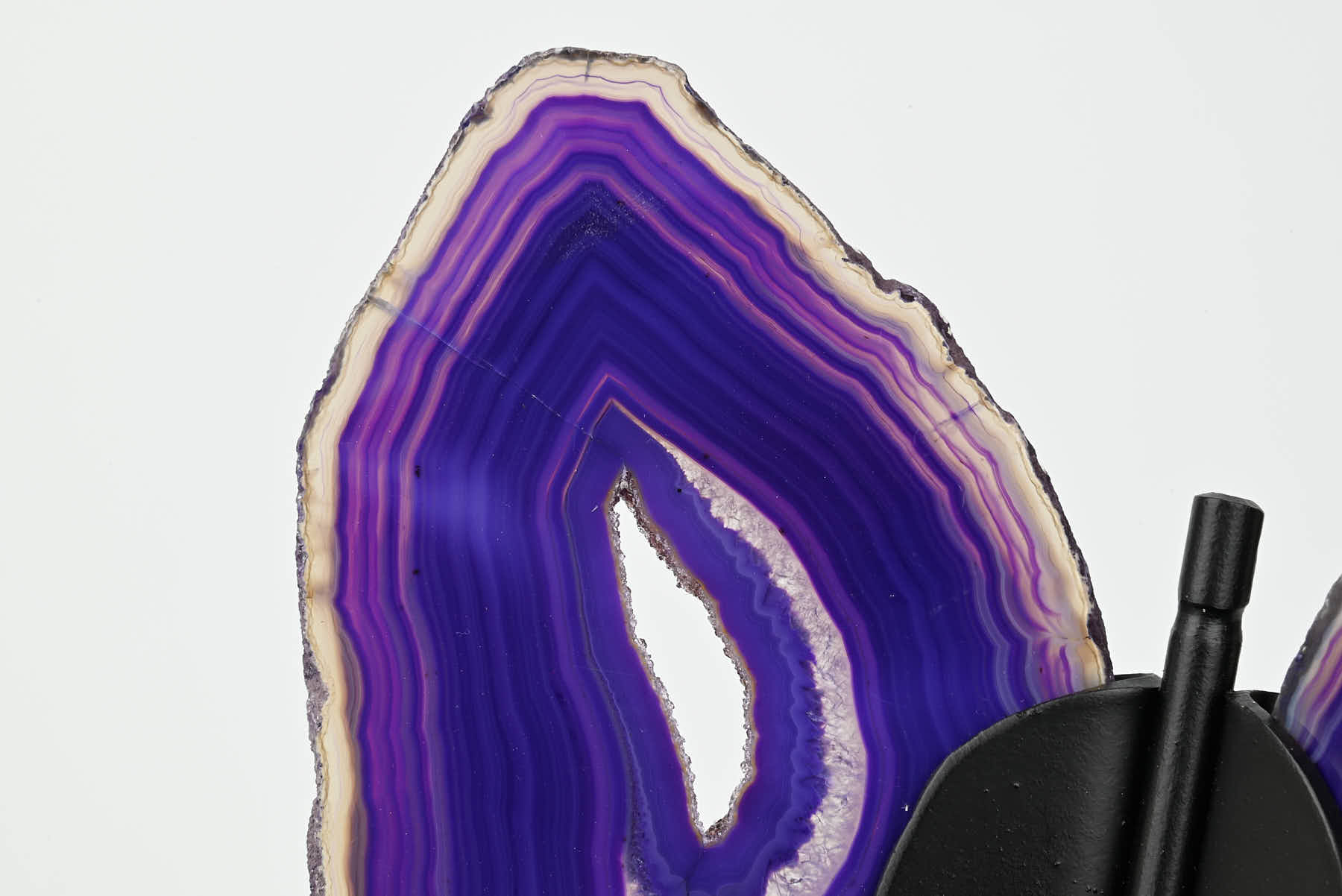 Purple Agate Butterfly on Stand - 0.41kg and 19cm Tall - #BUPURP-10009