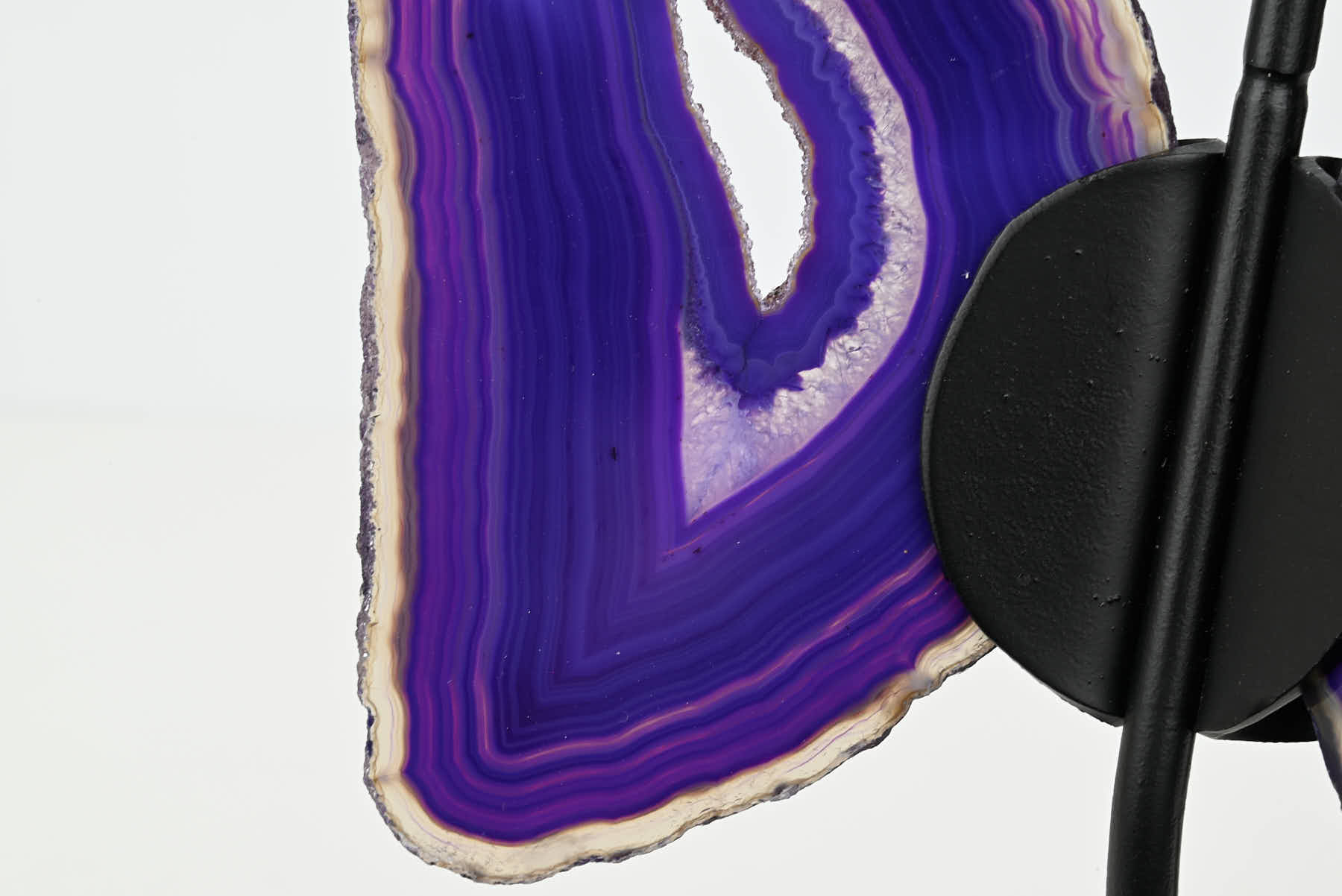 Purple Agate Butterfly on Stand - 0.41kg and 19cm Tall - #BUPURP-10009