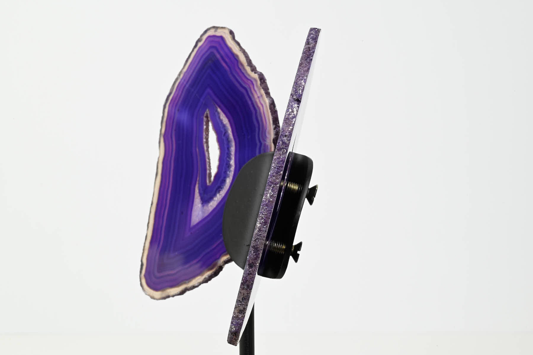 Purple Agate Butterfly on Stand - 0.41kg and 19cm Tall - #BUPURP-10009
