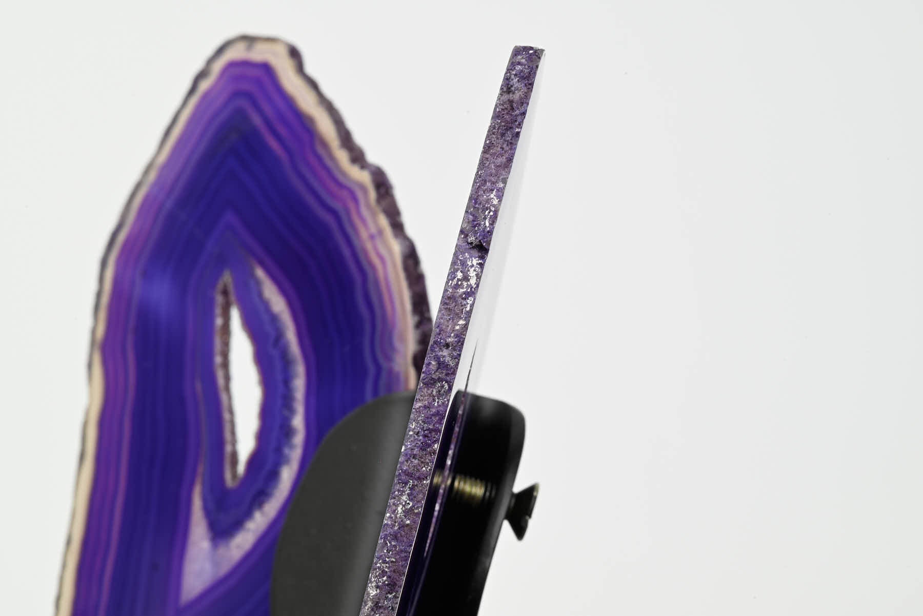 Purple Agate Butterfly on Stand - 0.41kg and 19cm Tall - #BUPURP-10009