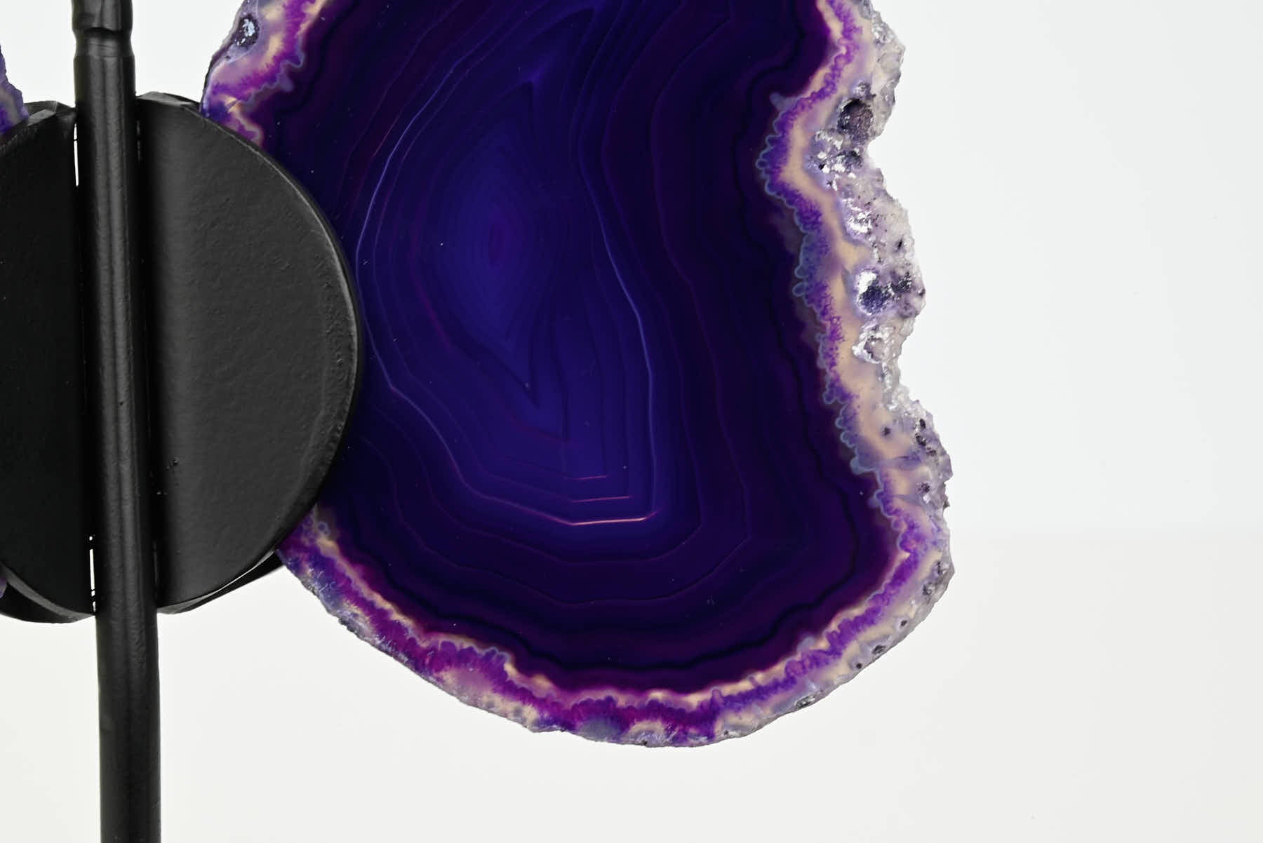 Purple Agate Butterfly on Stand - 0.4kg and 19cm Tall - #BUPURP-10012