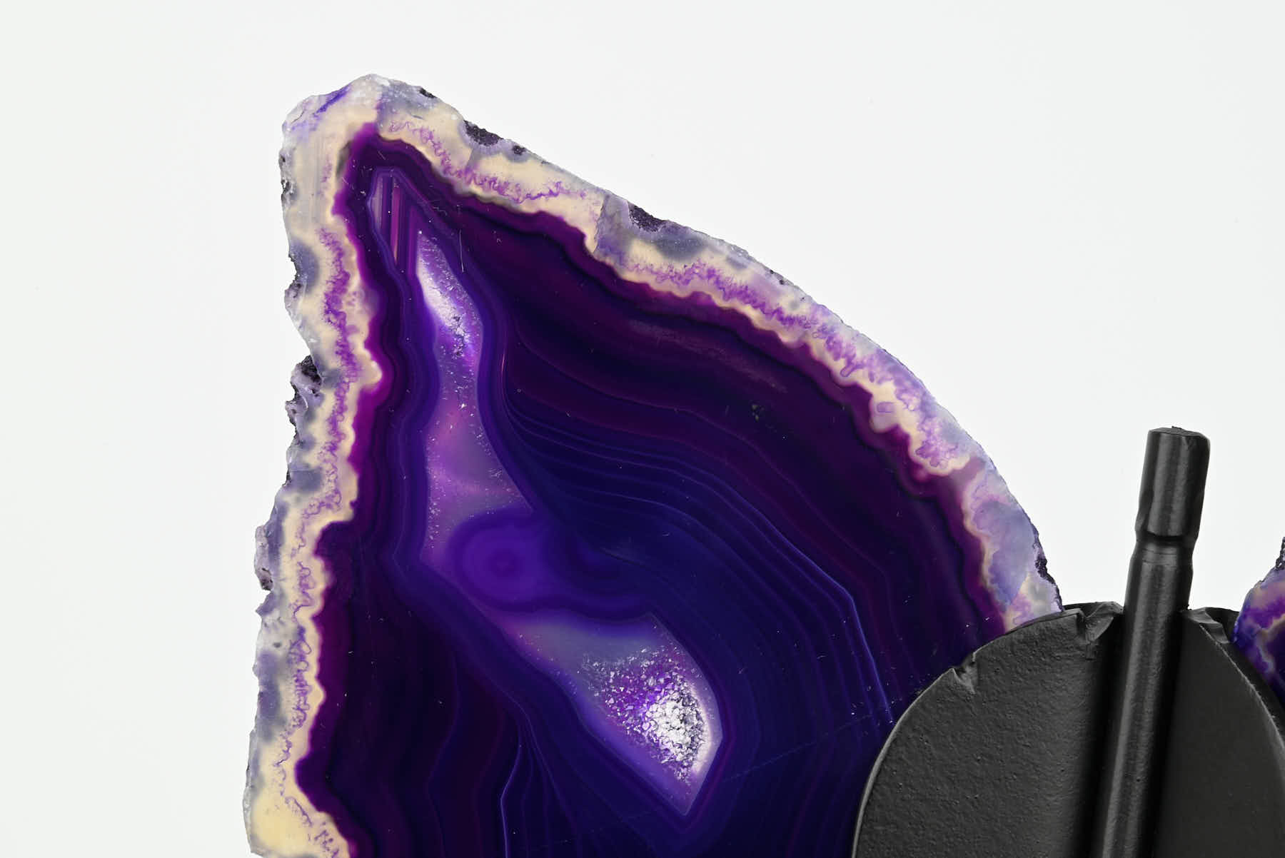 Purple Agate Butterfly on Stand - 0.4kg and 19cm Tall - #BUPURP-10012