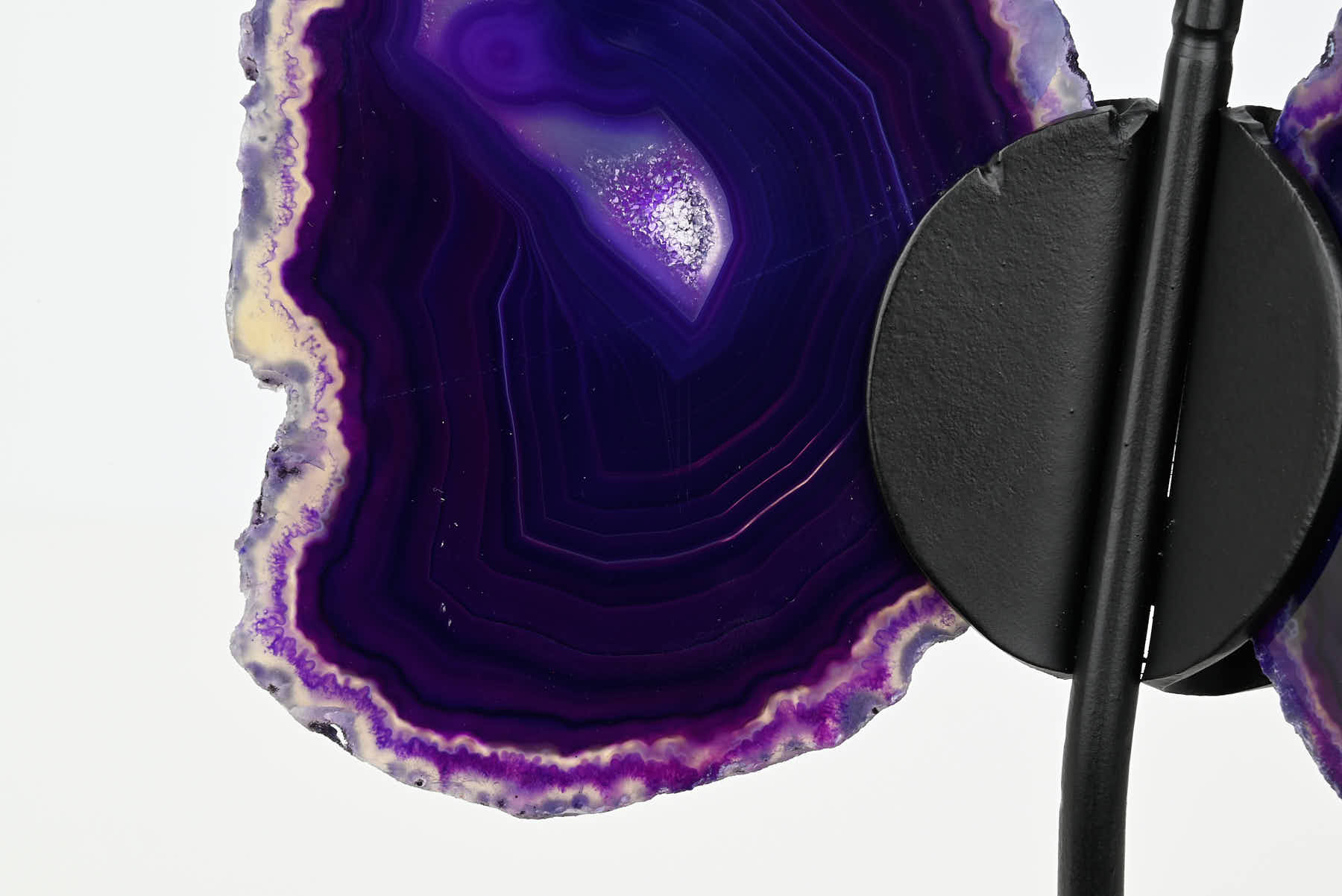 Purple Agate Butterfly on Stand - 0.4kg and 19cm Tall - #BUPURP-10012