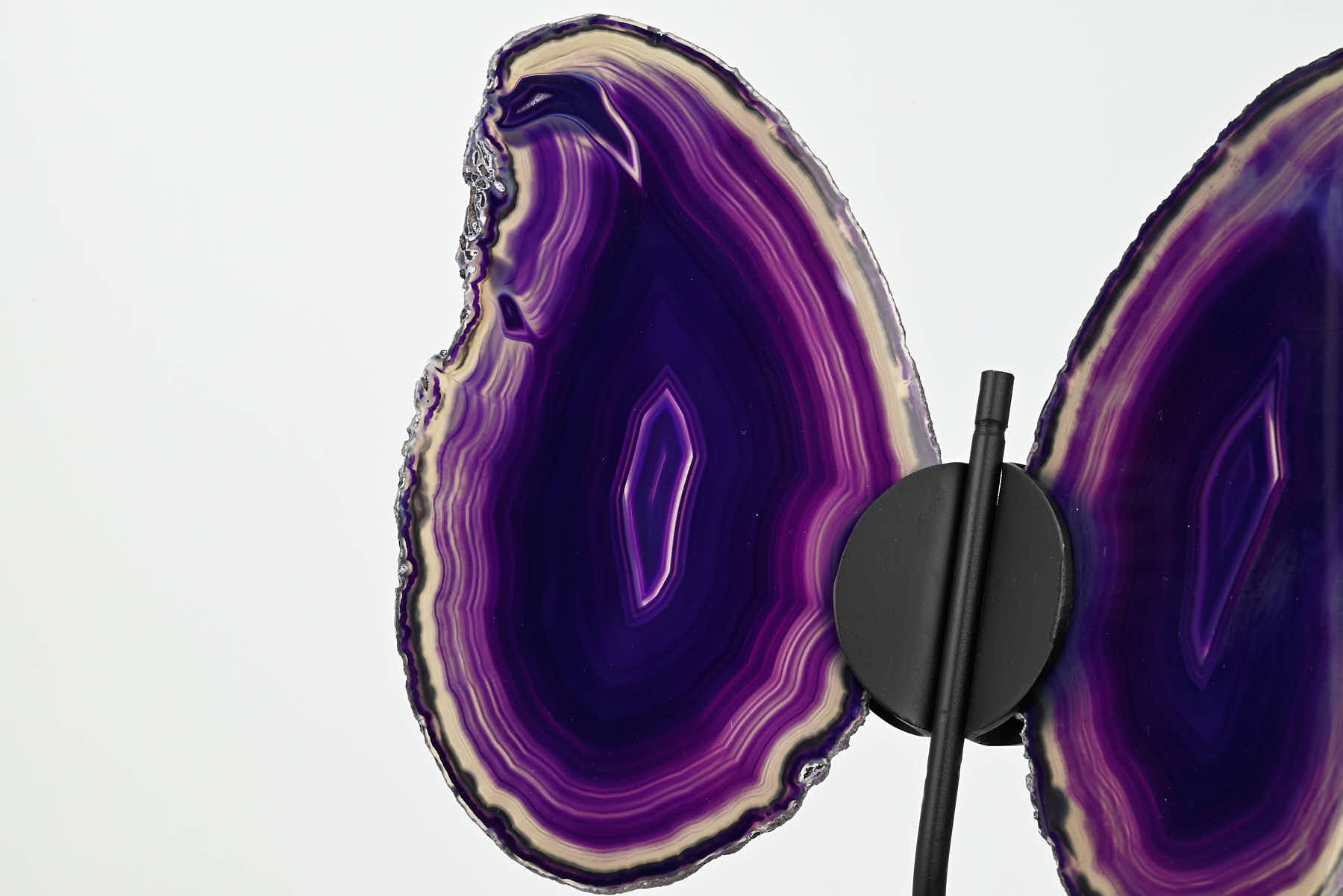 Purple Agate Butterfly on Stand - 0.71kg and 26cm Tall - #BUPURP-10003
