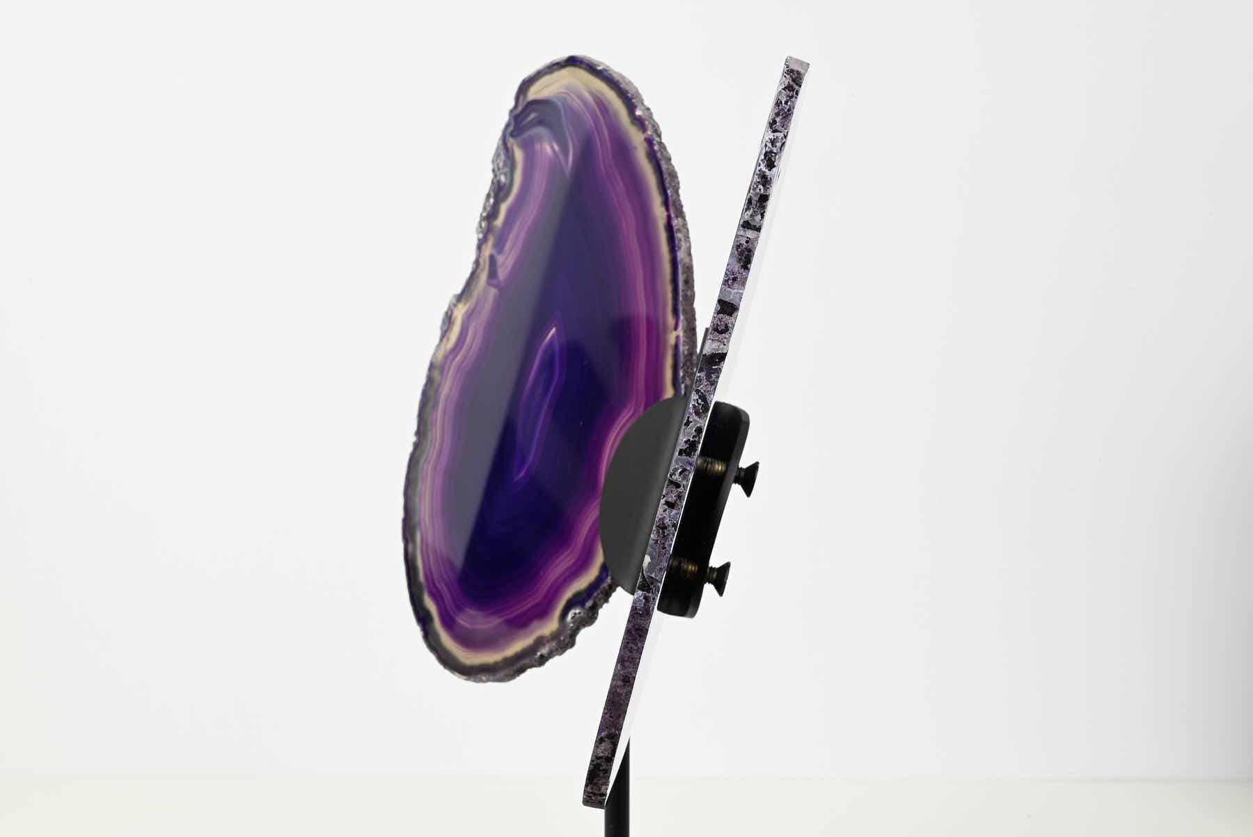 Purple Agate Butterfly on Stand - 0.71kg and 26cm Tall - #BUPURP-10003