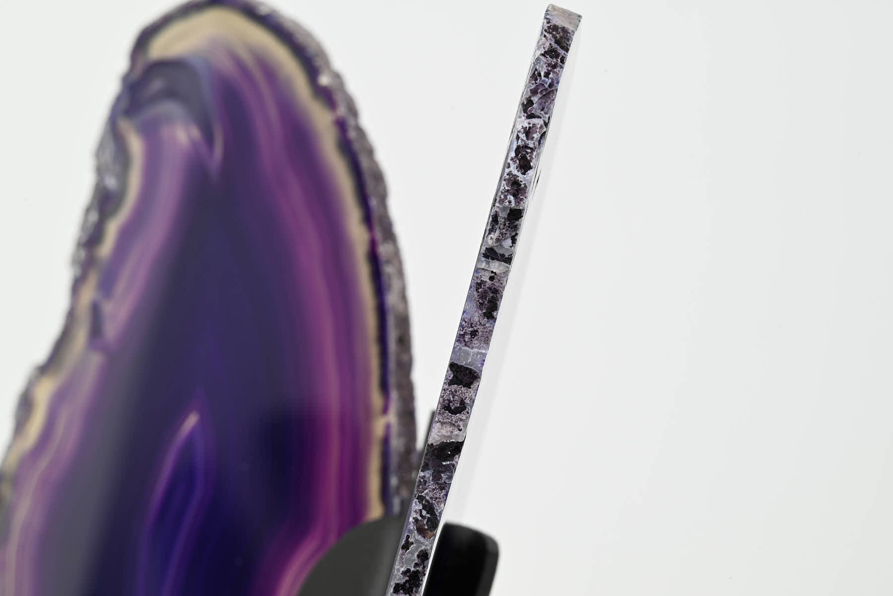 Purple Agate Butterfly on Stand - 0.71kg and 26cm Tall - #BUPURP-10003