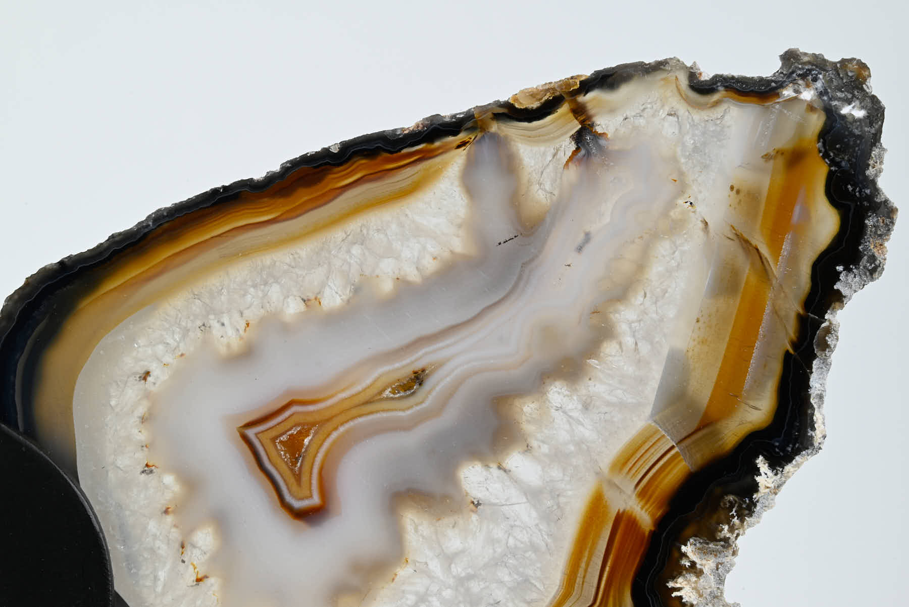 Natural Agate Butterfly on Stand - 0.57kg and 18cm Tall - #BUNATU-10018