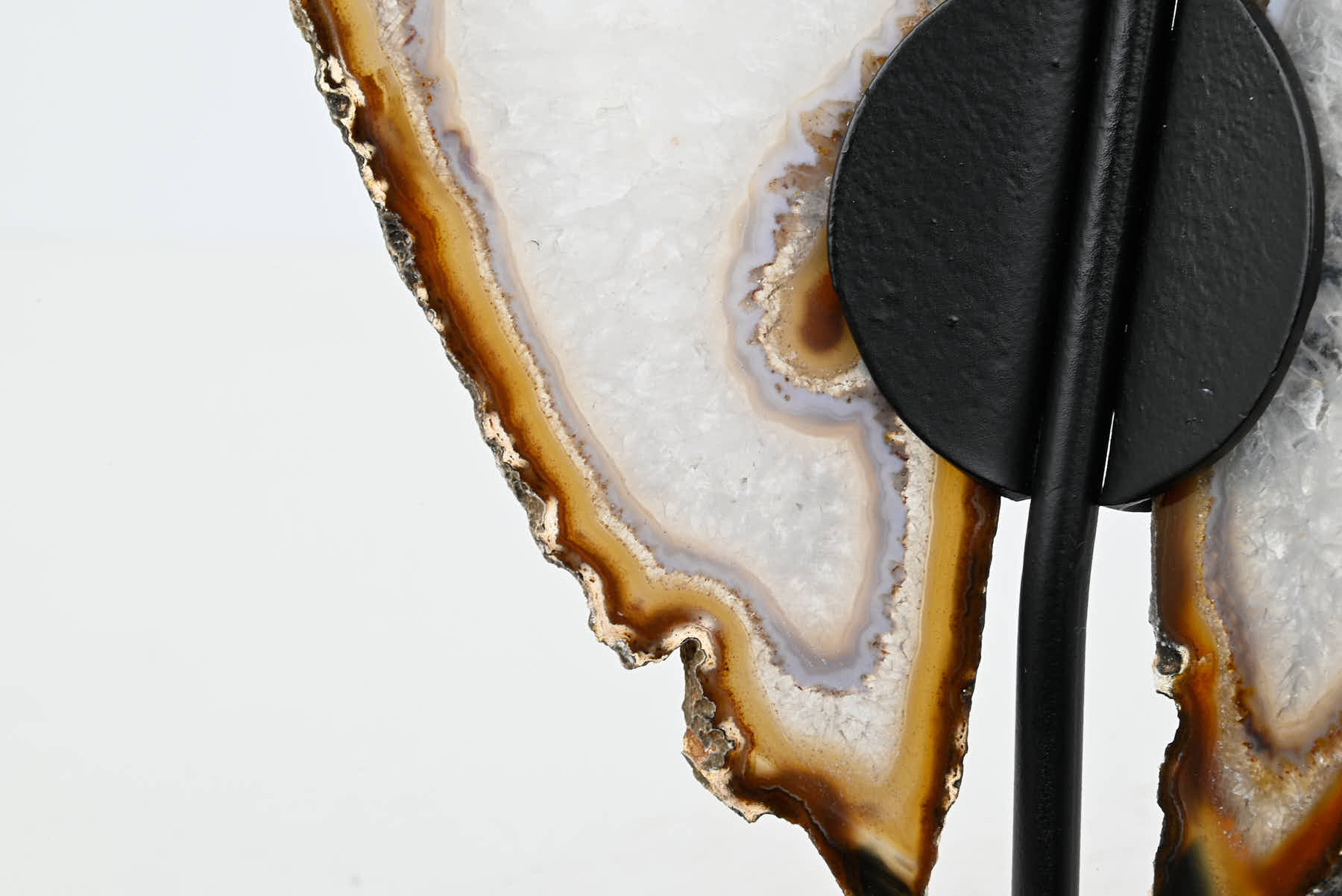 Natural Agate Butterfly on Stand - 0.49kg and 20cm Tall - #BUNATU-10019