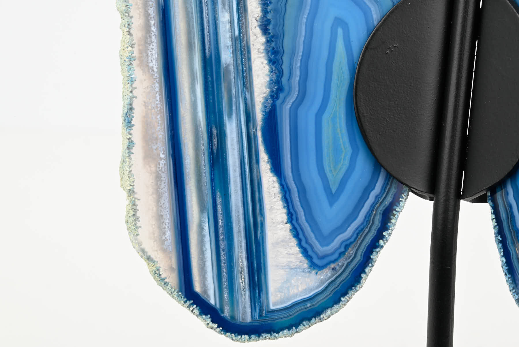 Blue Agate Butterfly on Stand - 0.54kg and 21cm Tall - #BUBLUE-10016