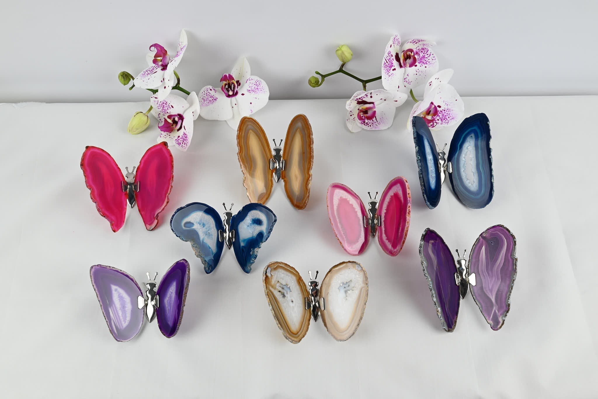 Purple Agate "Butterfly" Freestanding 12cm - #BUPURF-90017