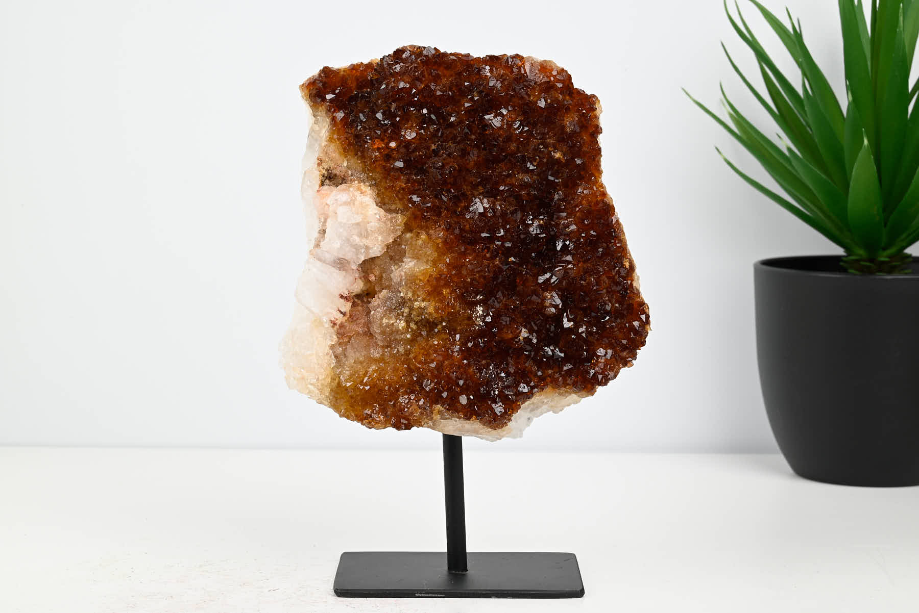 Extra Quality Citrine Cluster on Stand - Medium 18cm Tall - #CLUSCI-63025