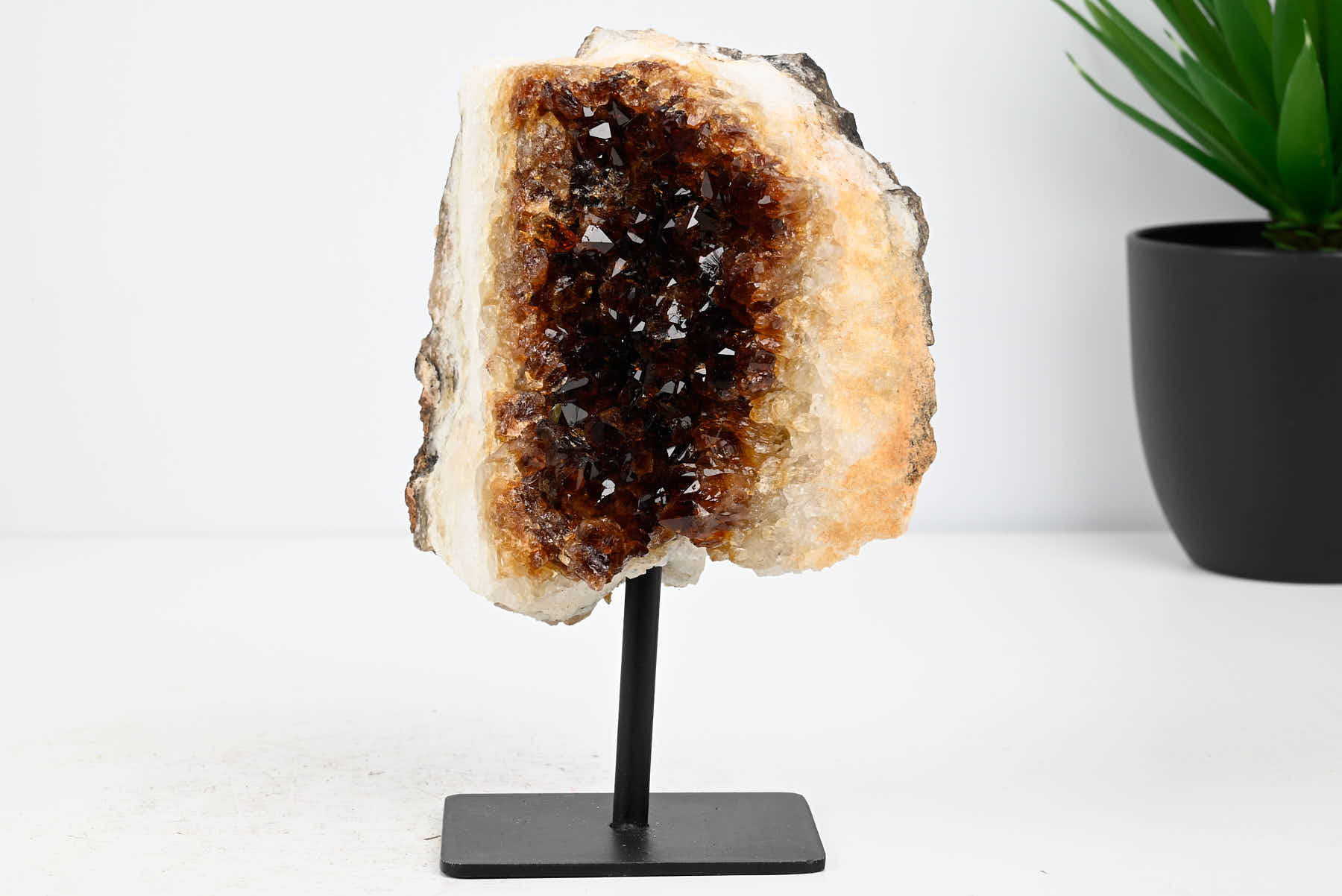 Extra Quality Citrine Cluster on Stand - Small 14cm Tall - #CLUSCI-63012