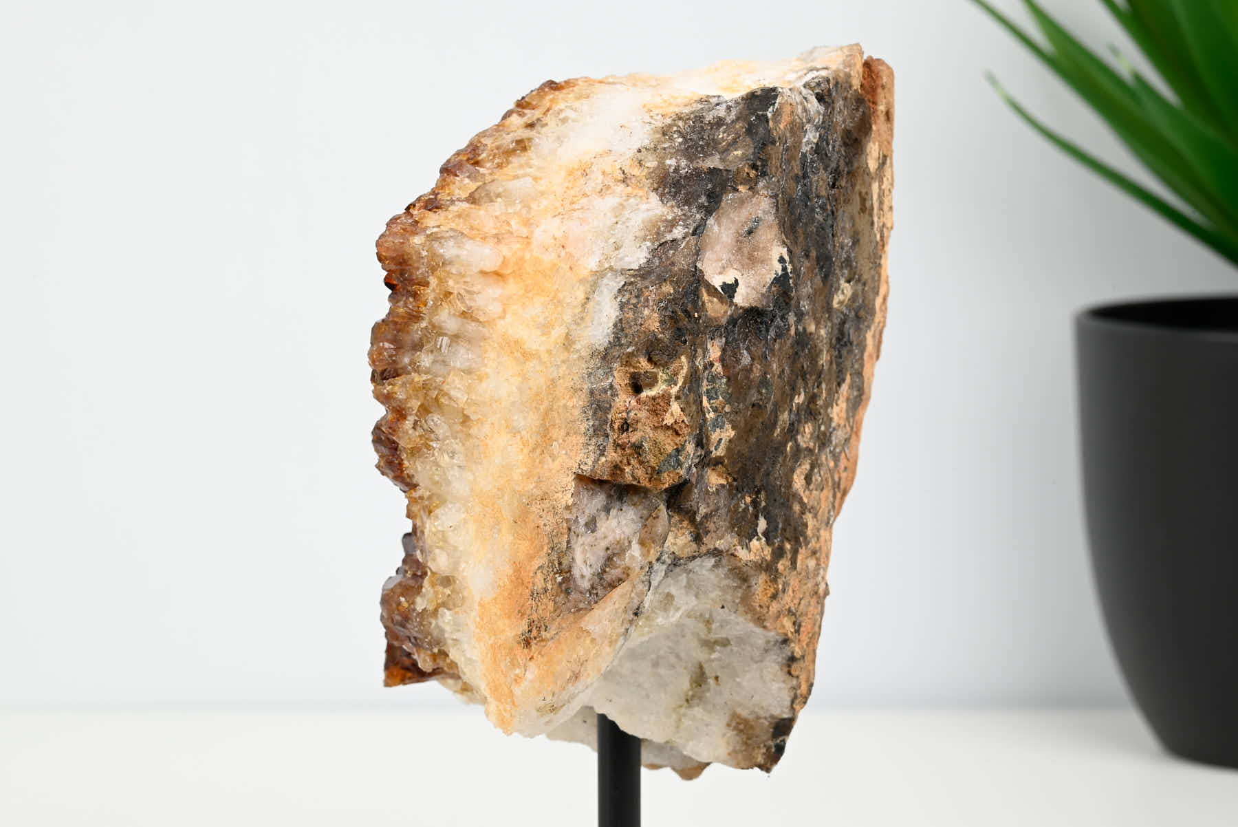Extra Quality Citrine Cluster on Stand - Small 14cm Tall - #CLUSCI-63012