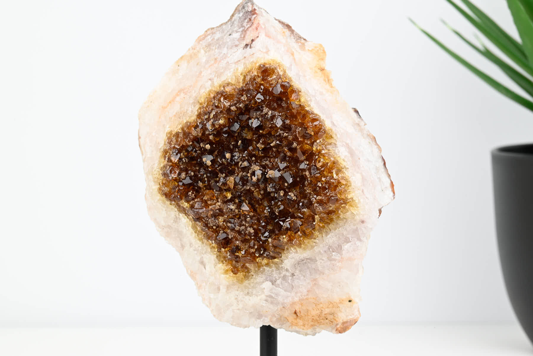 Extra Quality Citrine Cluster on Stand - Small 15cm Tall - #CLUSCI-63042