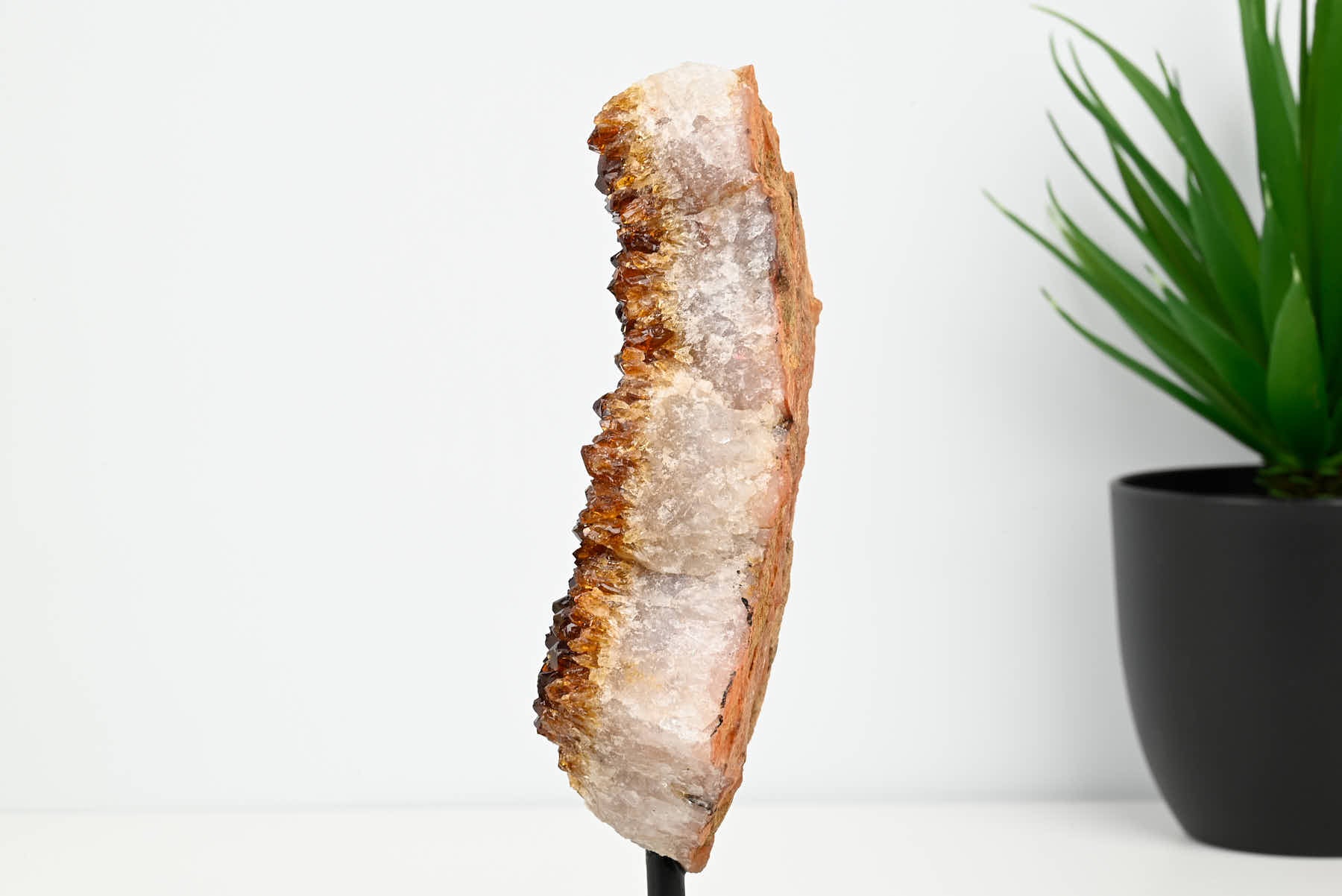 Extra Quality Citrine Cluster on Stand - Small 18cm Tall - #CLUSCI-63020