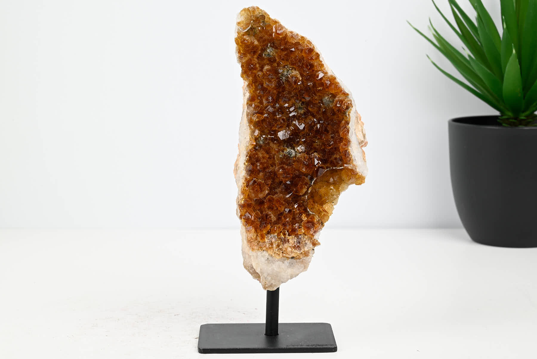 Extra Quality Citrine Cluster on Stand - Small 17cm Tall - #CLUSCI-63023