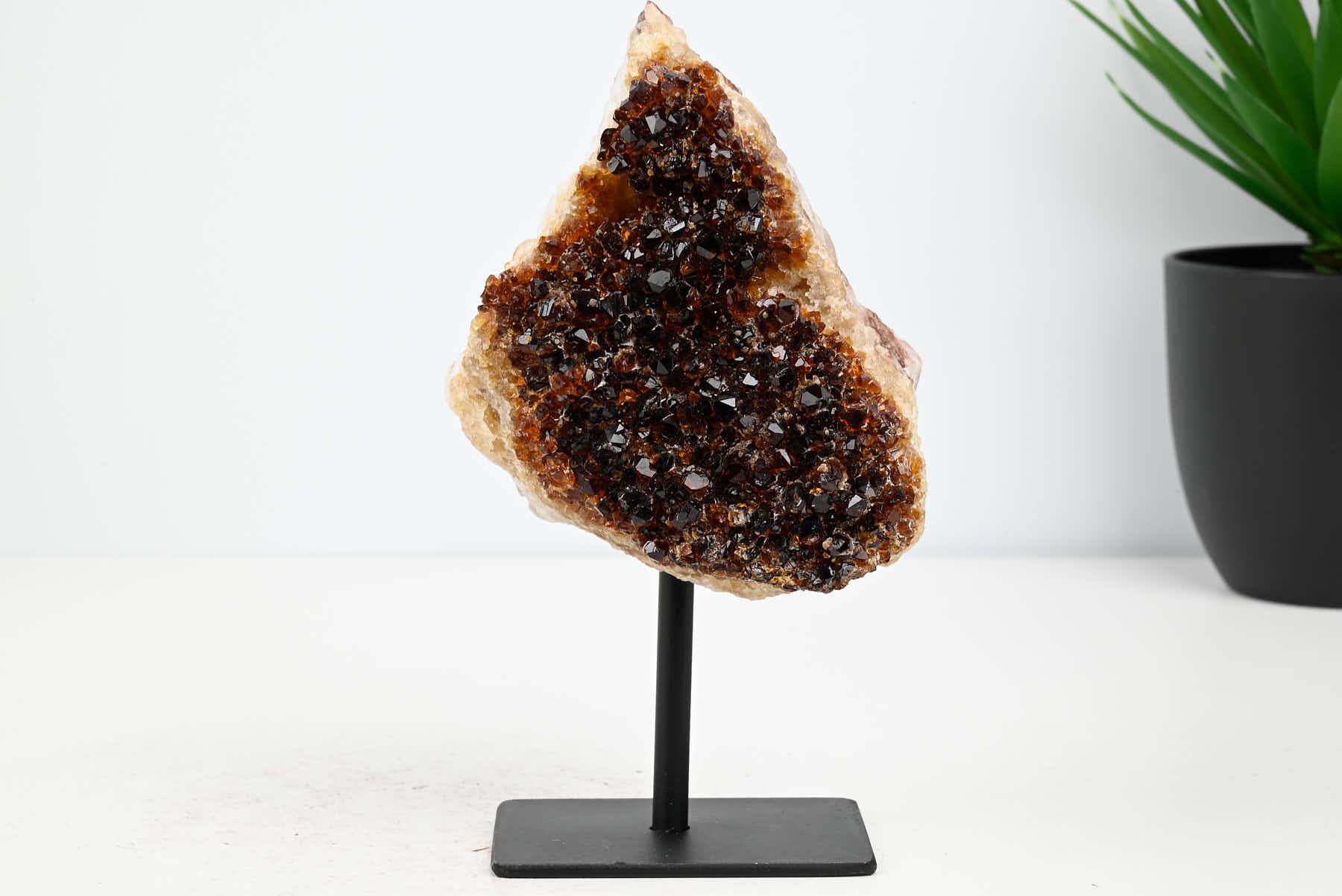 Extra Quality Citrine Cluster on Stand - Small 16cm Tall - #CLUSCI-63022