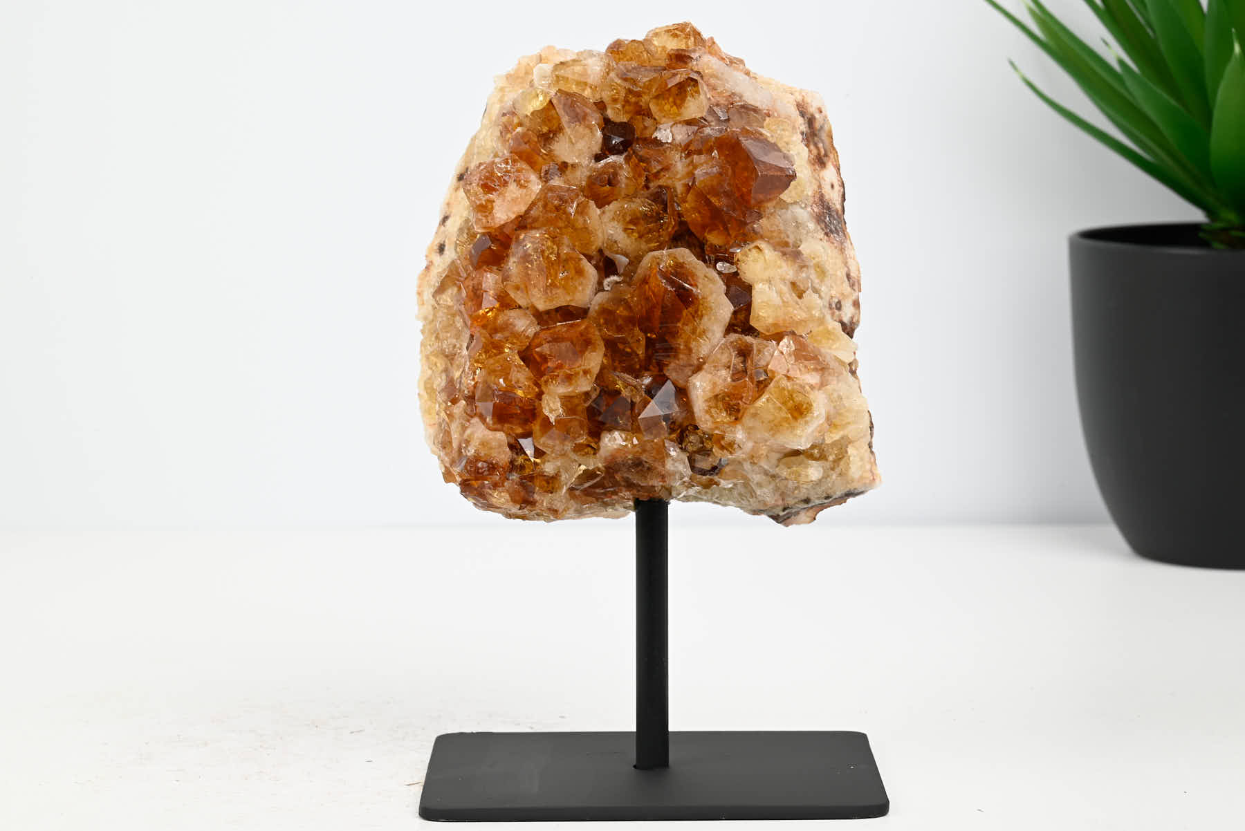 Extra Quality Citrine Cluster on Stand - Small 15cm Tall - #CLUSCI-63027