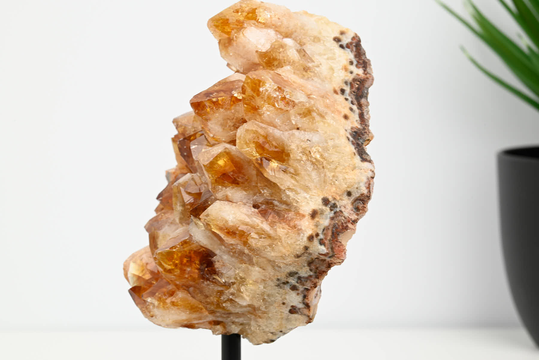 Extra Quality Citrine Cluster on Stand - Small 17cm Tall - #CLUSCI-63028