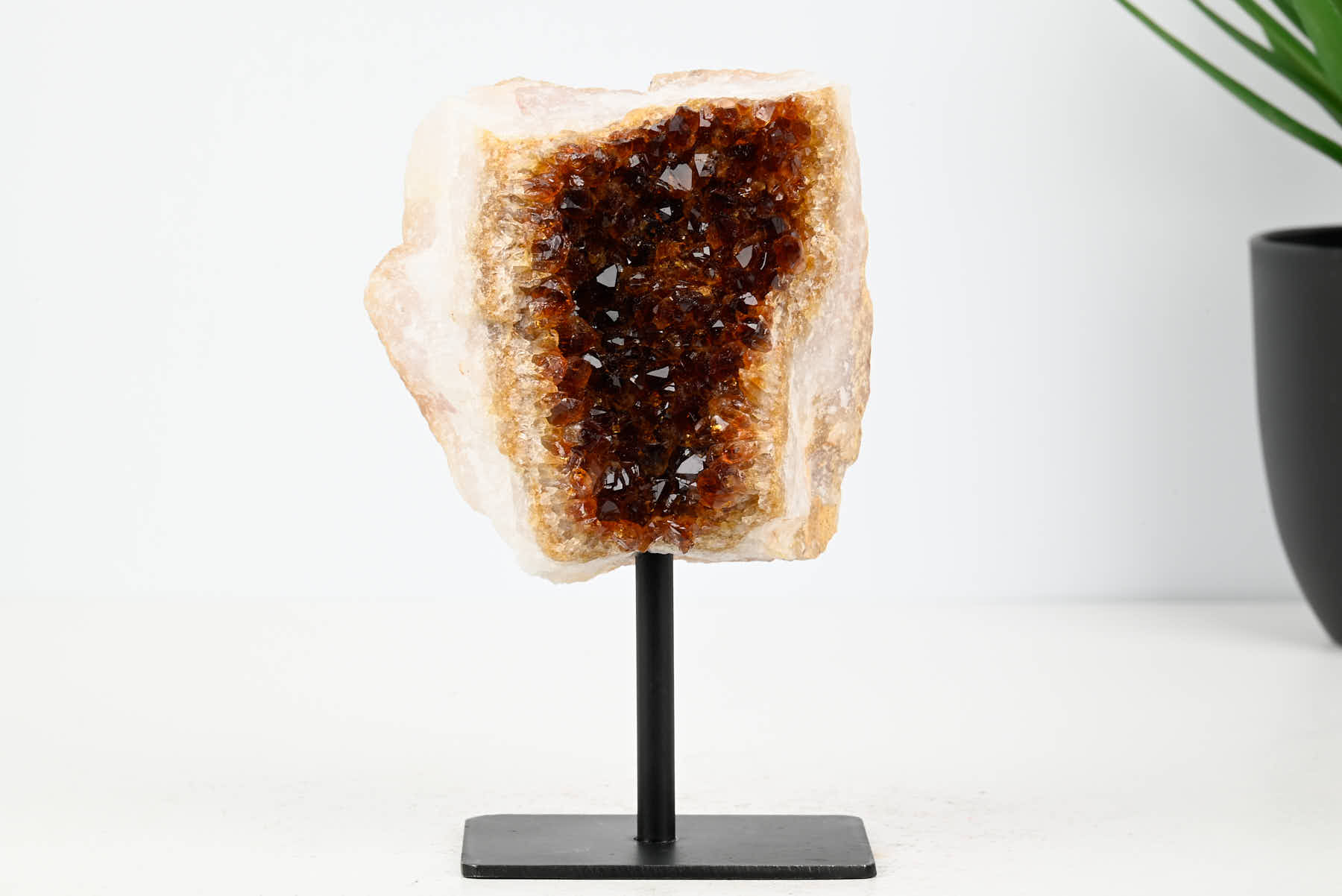 Extra Quality Citrine Cluster on Stand - Small 13cm Tall - #CLUSCI-63032