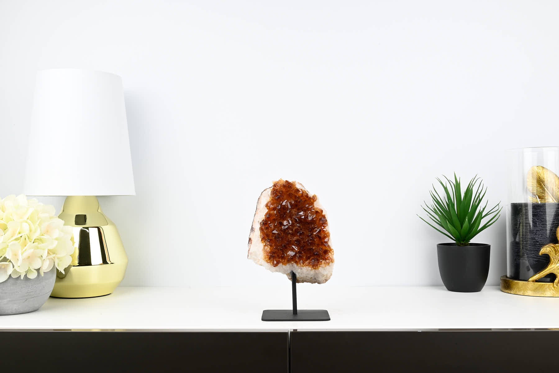 Extra Quality Citrine Cluster on Stand - Medium 20cm Tall - #CLUSCI-63040