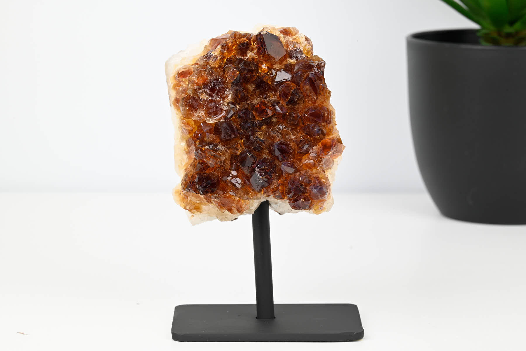 Extra Quality Citrine Cluster on Stand - Small 10cm Tall - #CLUSCI-63044