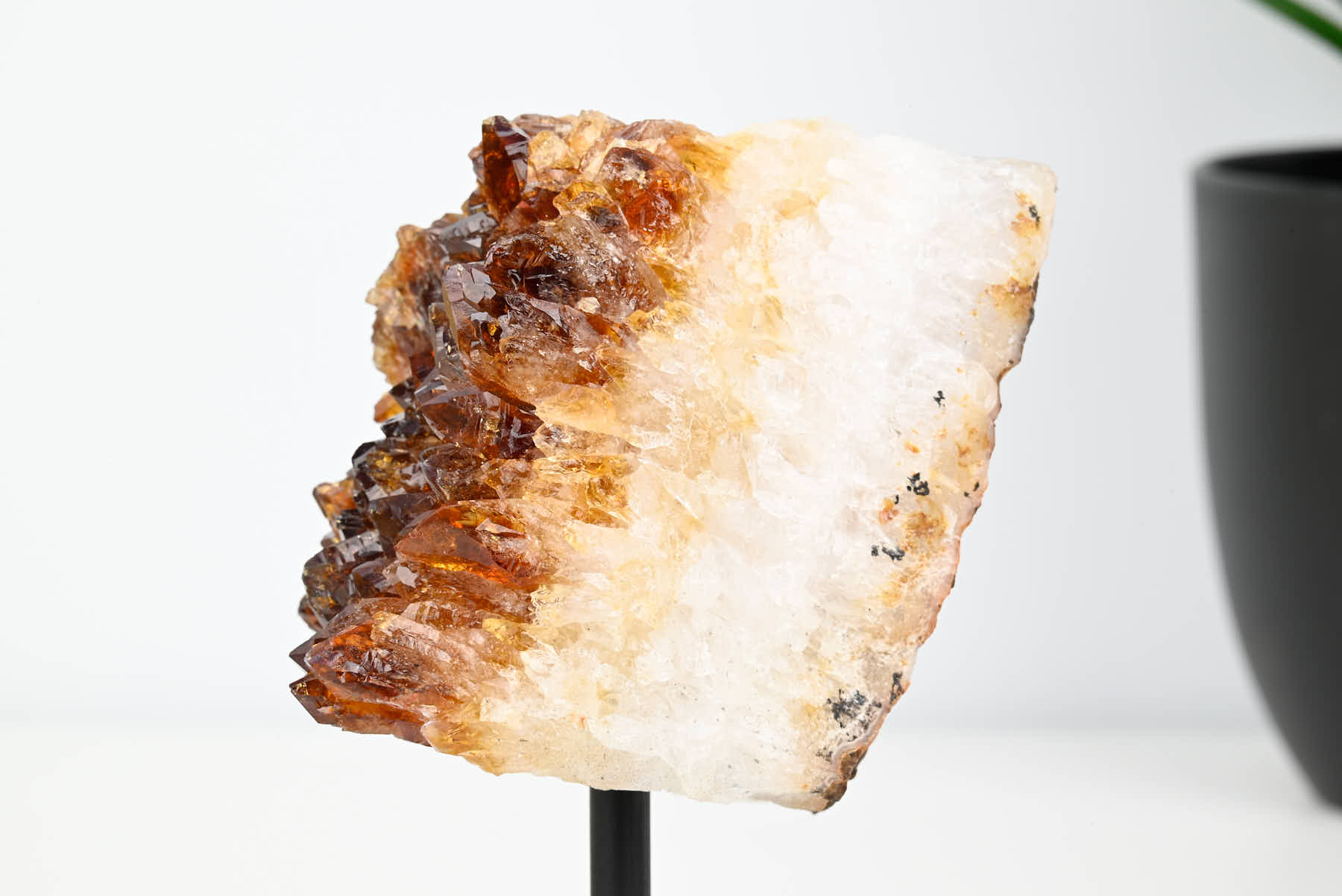 Extra Quality Citrine Cluster on Stand - Small 10cm Tall - #CLUSCI-63044