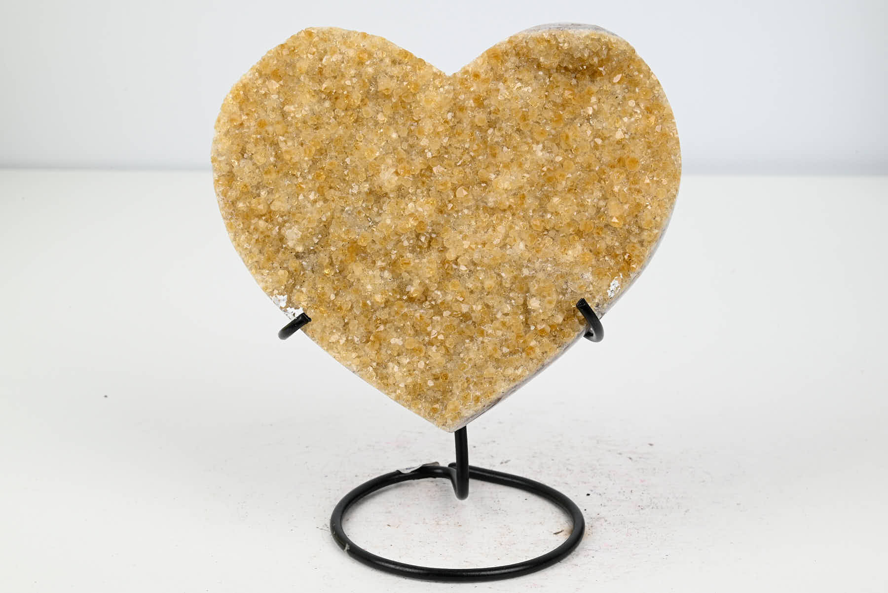 Extra Quality Citrine Heart - 0.54kg, 14cm high - #HTCITR-34011