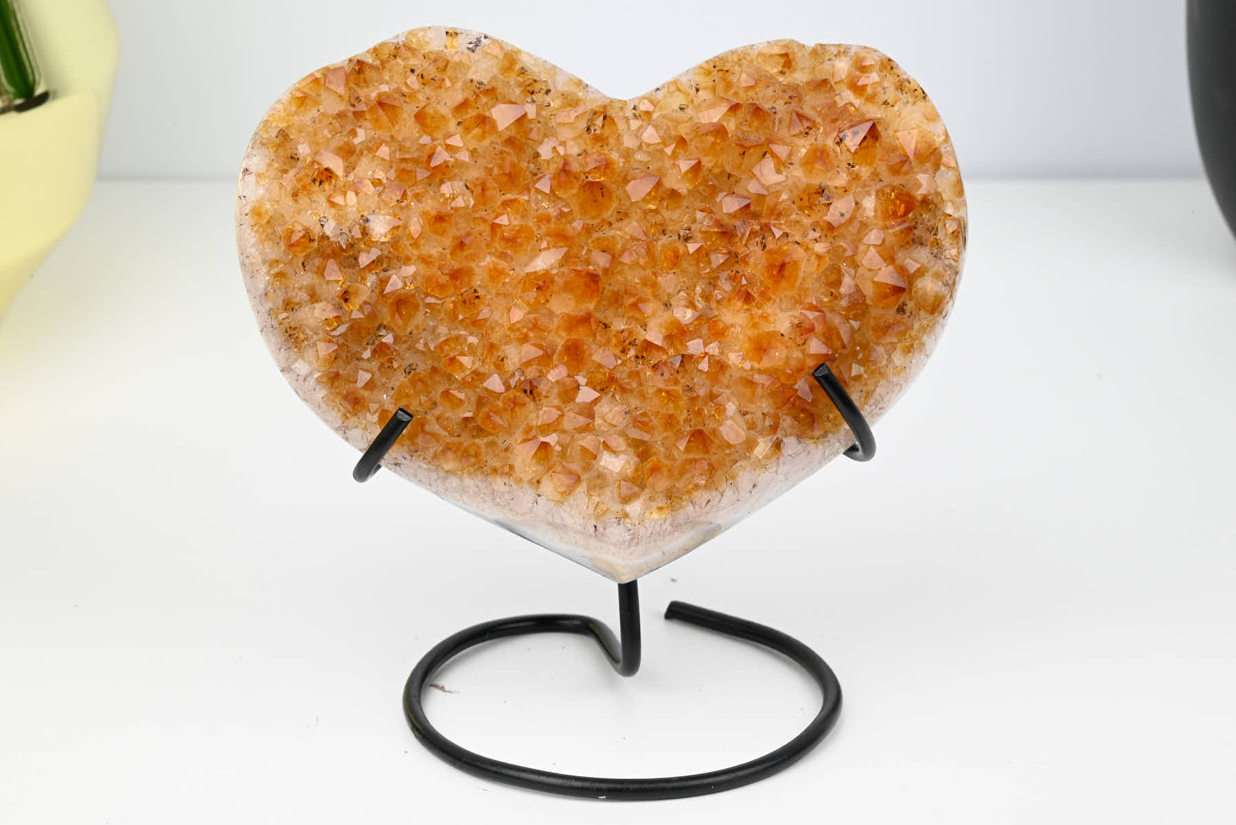 Extra Quality Citrine Heart - 0.44kg, 11cm high - #HTCITR-34019