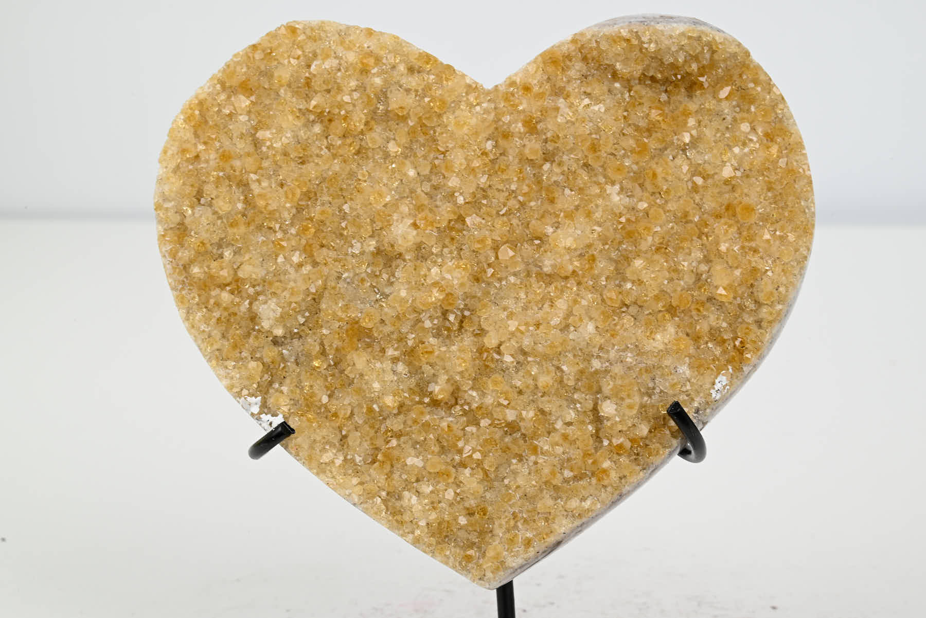 Extra Quality Citrine Heart - 0.54kg, 14cm high - #HTCITR-34011