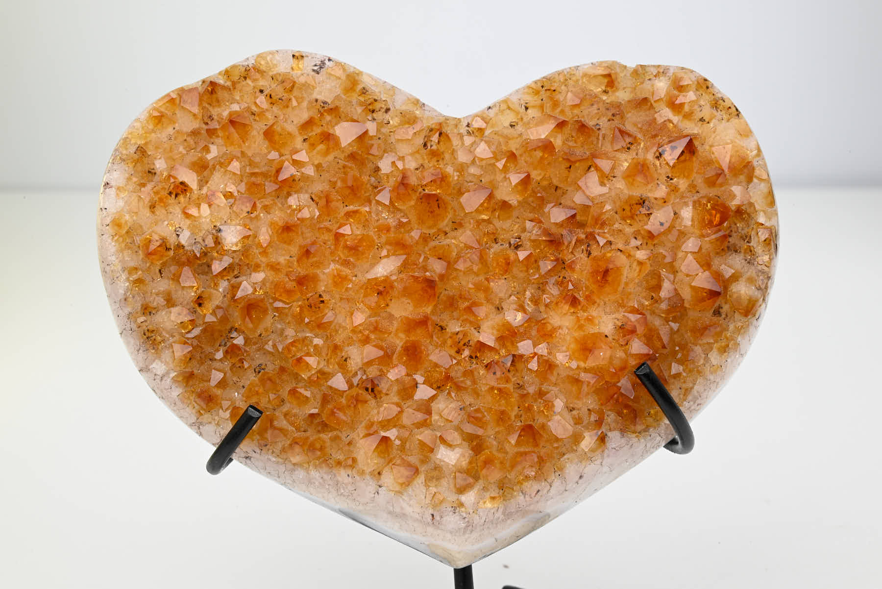 Extra Quality Citrine Heart - 0.44kg, 11cm high - #HTCITR-34019